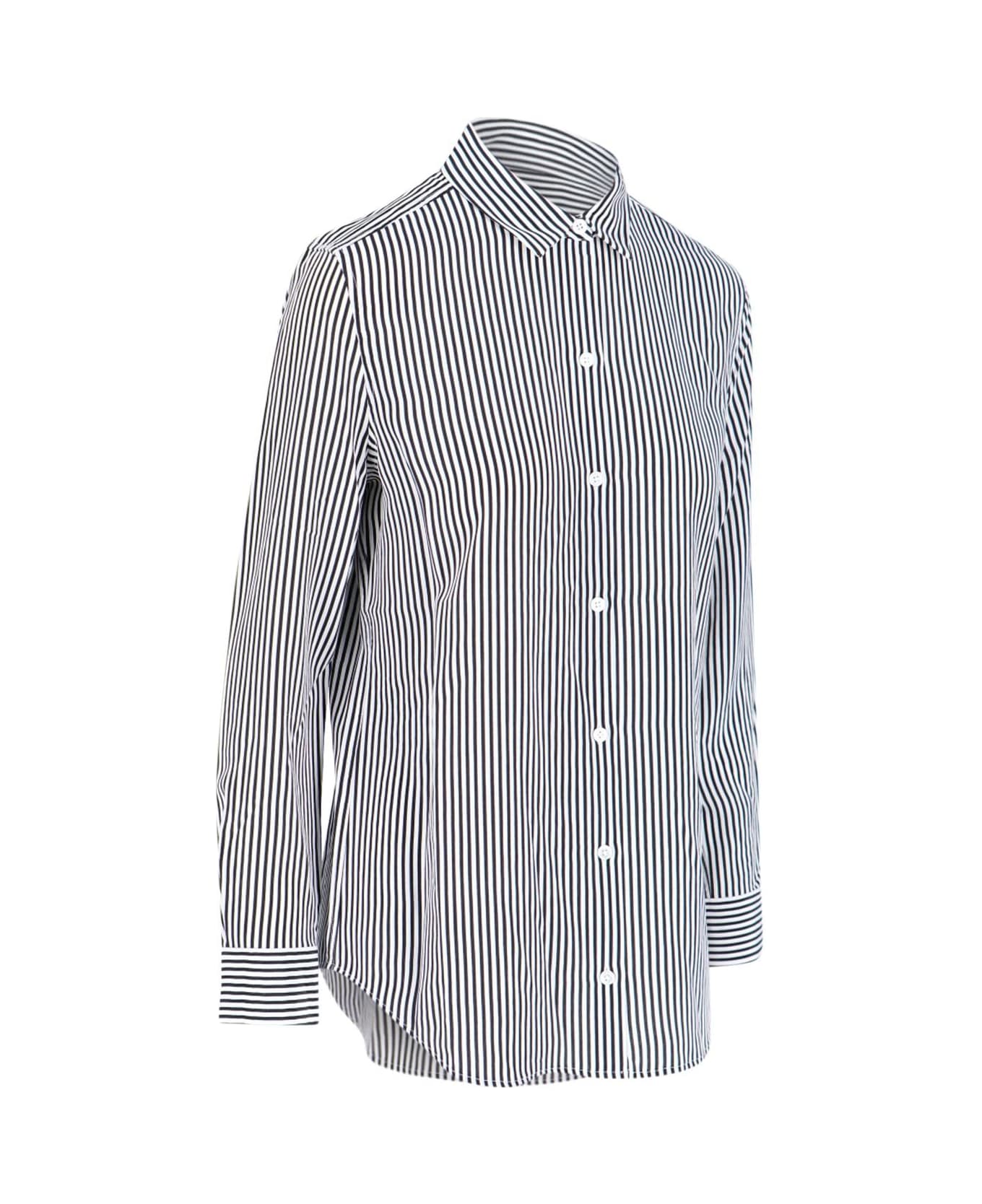 Equipment 
essential
 Striped Shirt - White