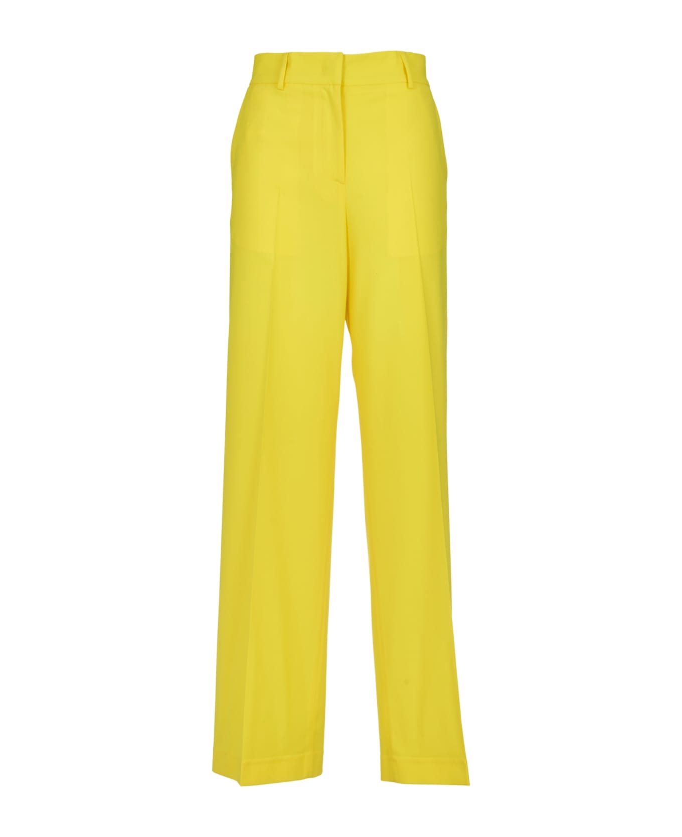 MSGM Straight Concealed Trousers - Yellow