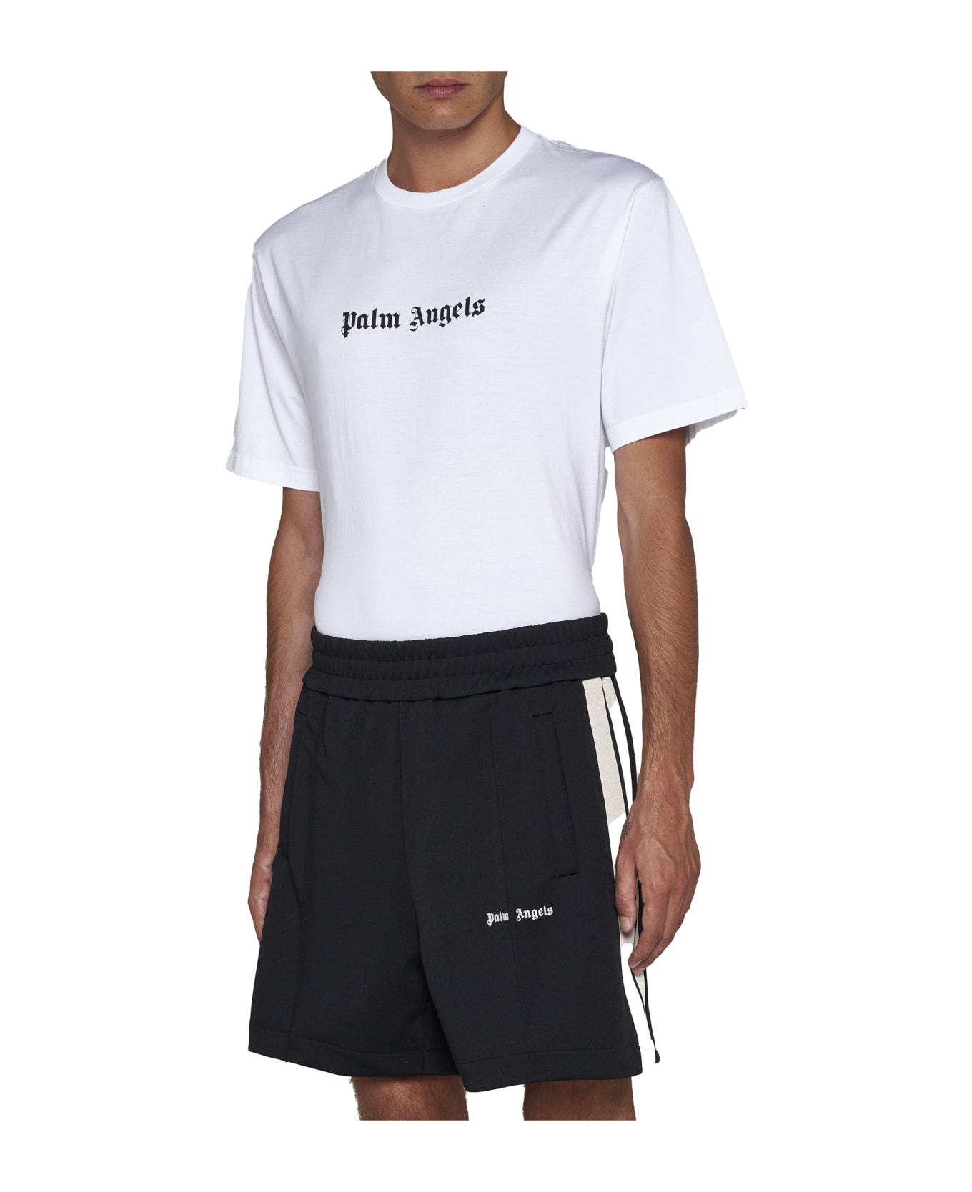 Palm Angels Bermuda Shorts - Black ショートパンツ