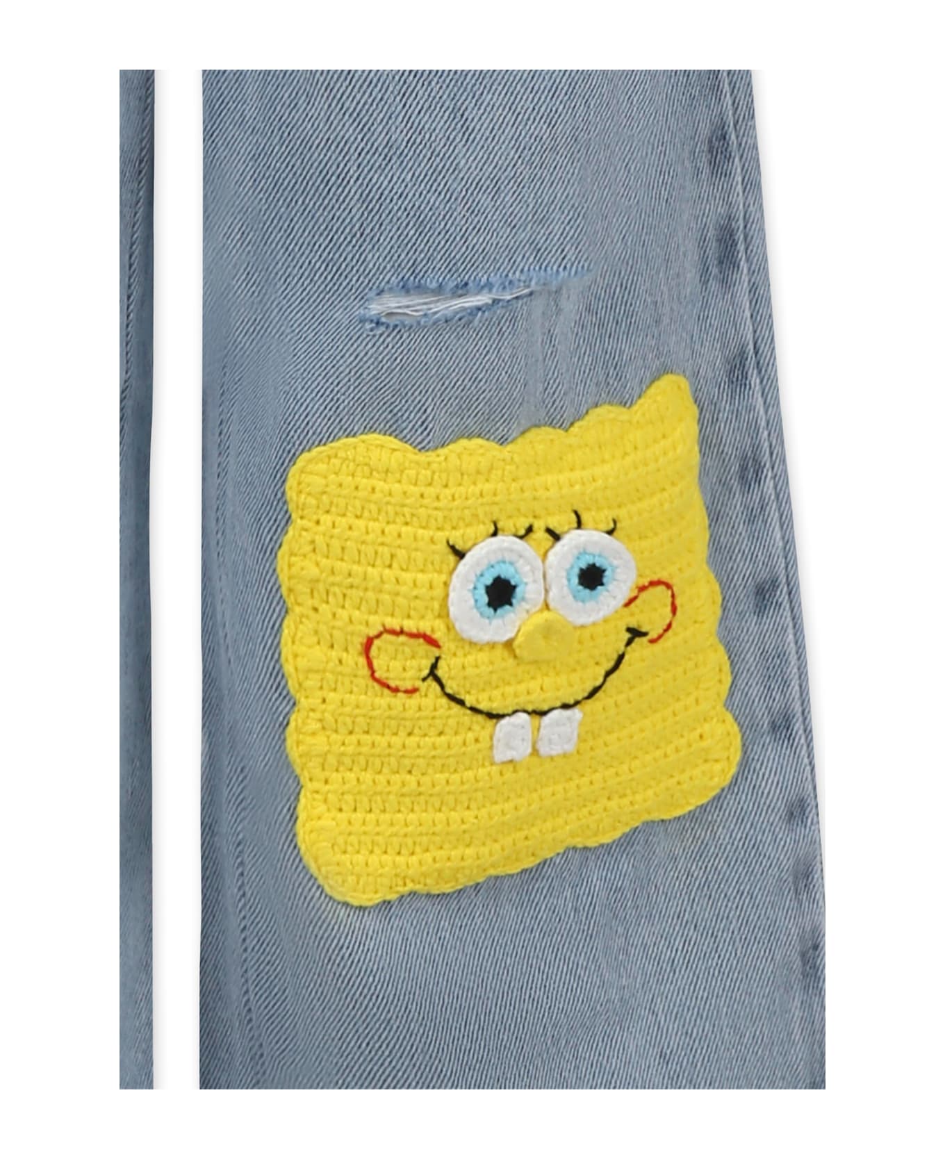 Stella McCartney Kids Denim Jeans For Girl With Spongebob - Denim