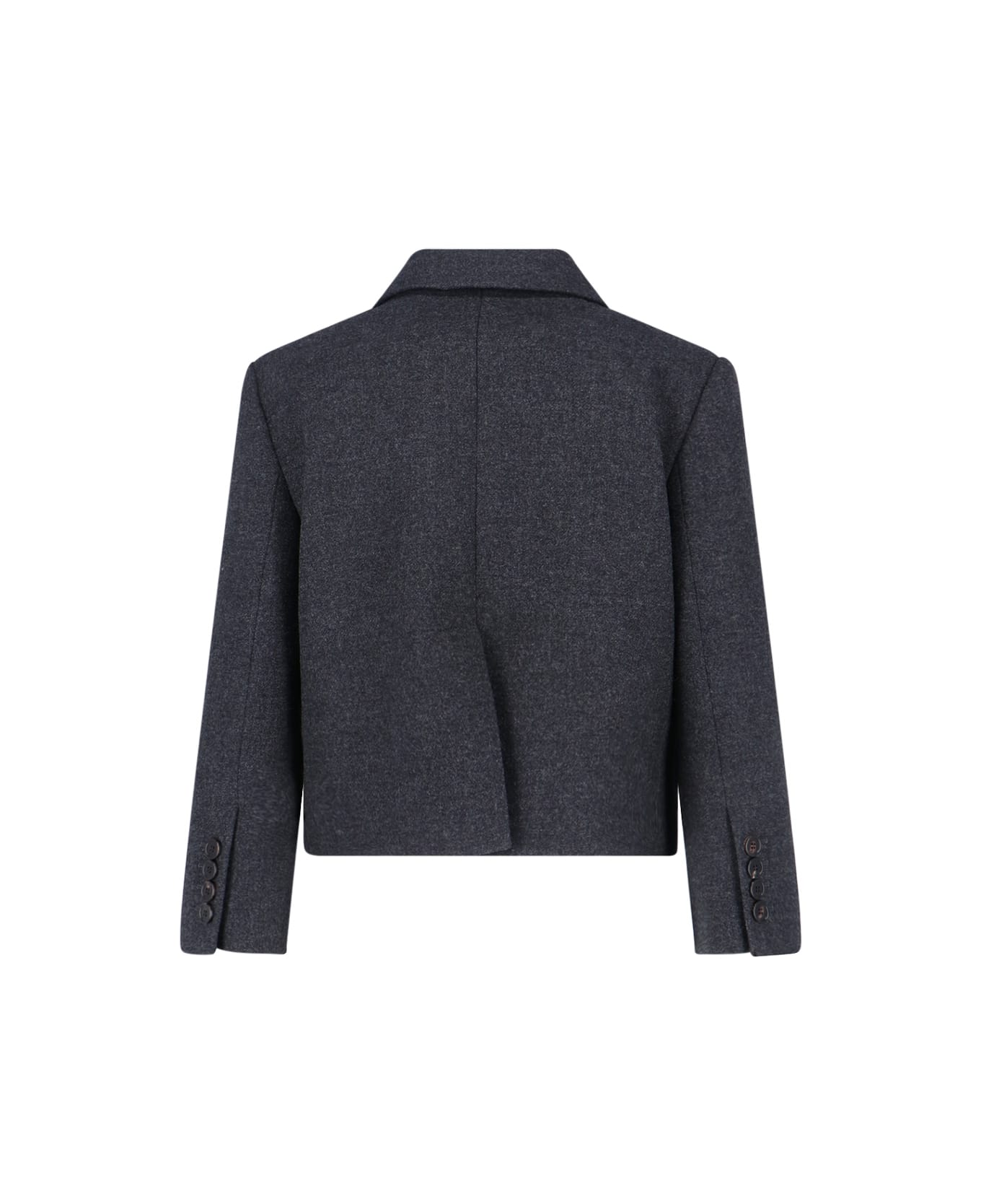 Gucci Short Single-breasted Blazer - Gray