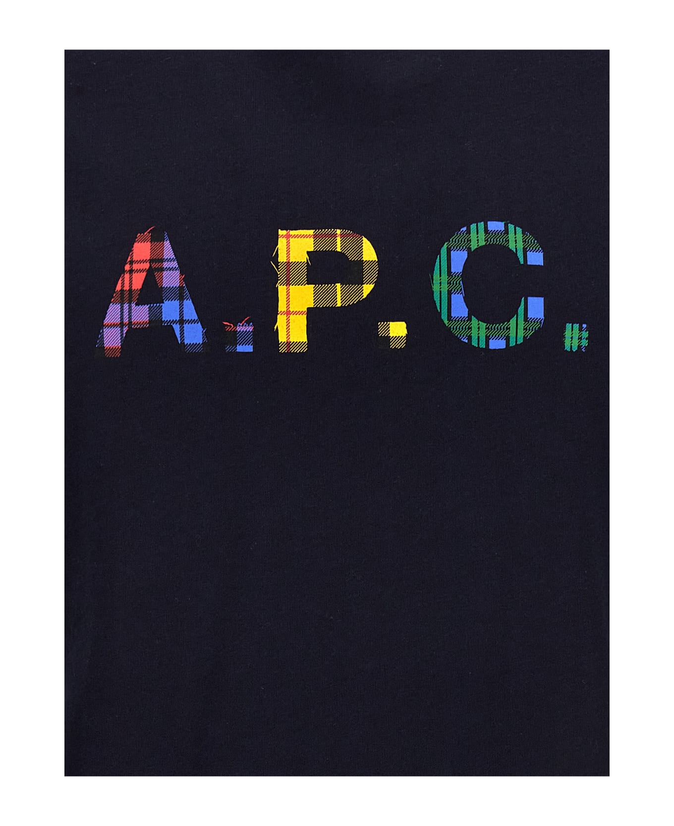 A.P.C. Logo Round Neck T-shirt - Blue