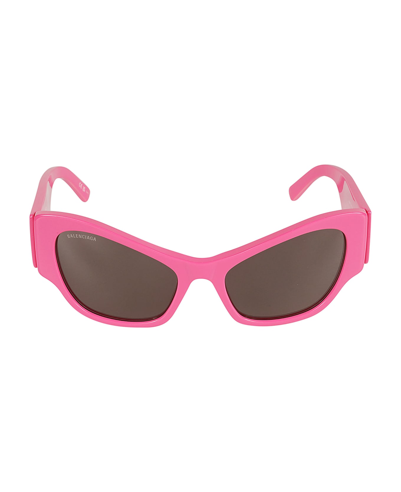 Balenciaga Eyewear Logo Sided Sunglasses - Fuchsia/Grey