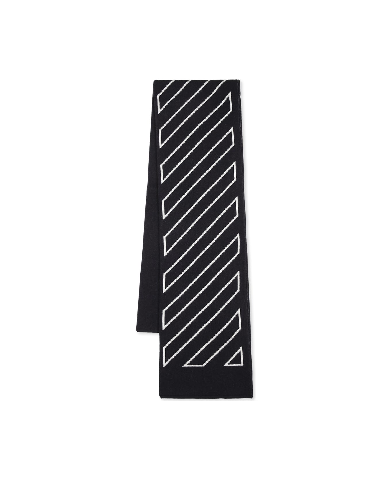 Off-White Black Scarf For Boy With Arrows - Black