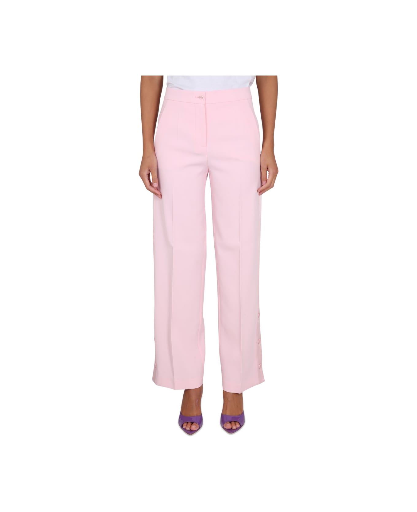 Boutique Moschino Pants With Buttons - PINK