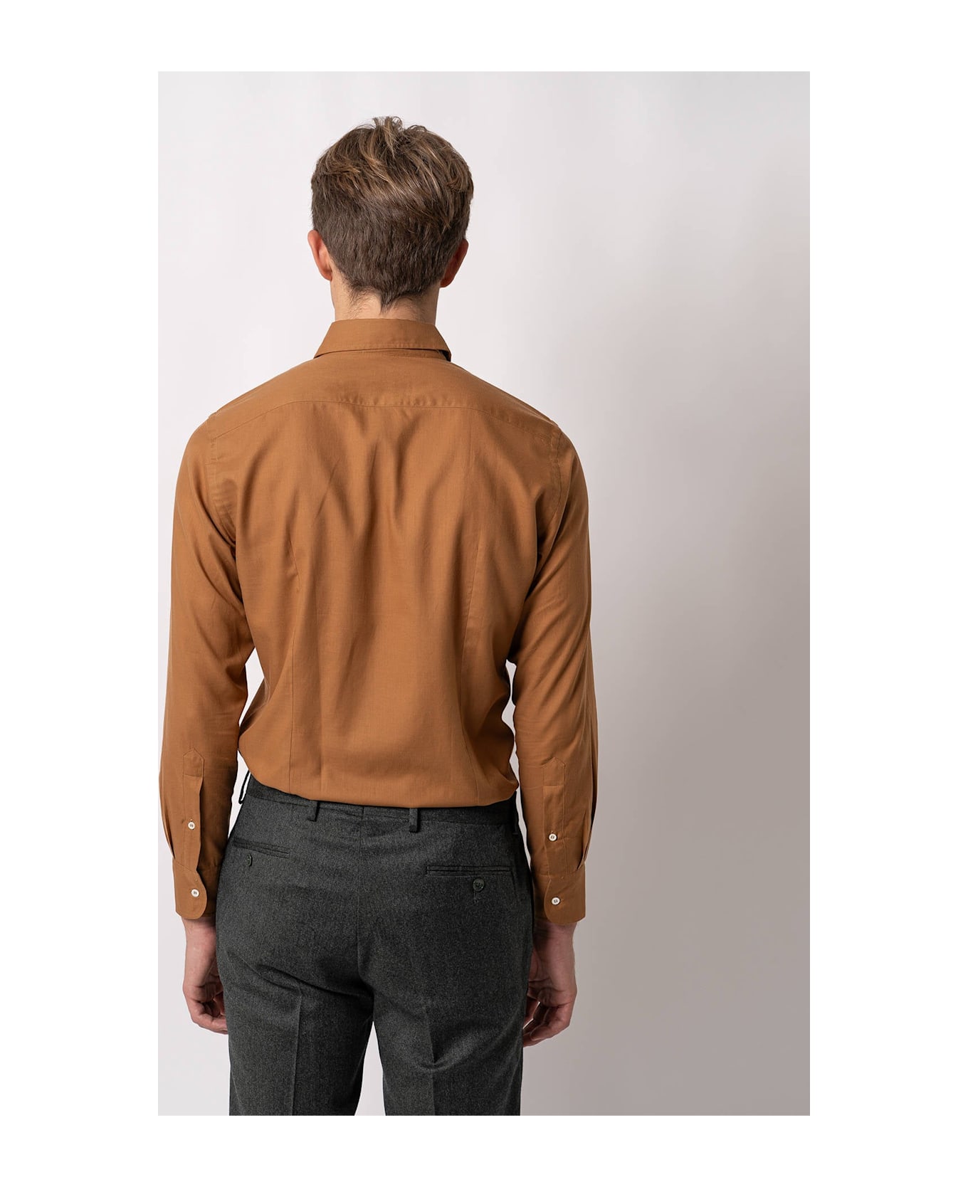 Larusmiani Casual Cotton Shirt Camden T-Shirt - Brown