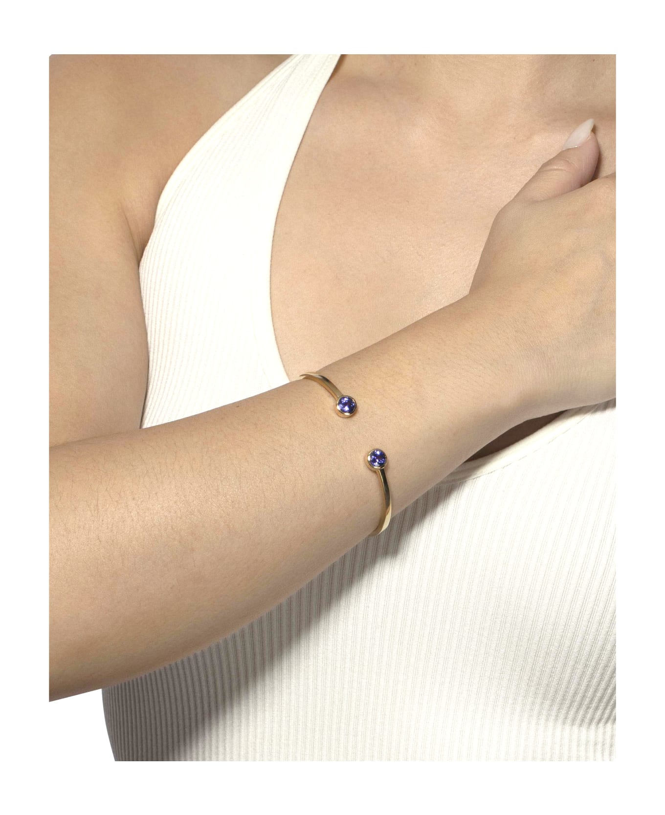 Lo Spazio Jewelry Lo Spazio Tanzanite Bangle - Purple_Blue