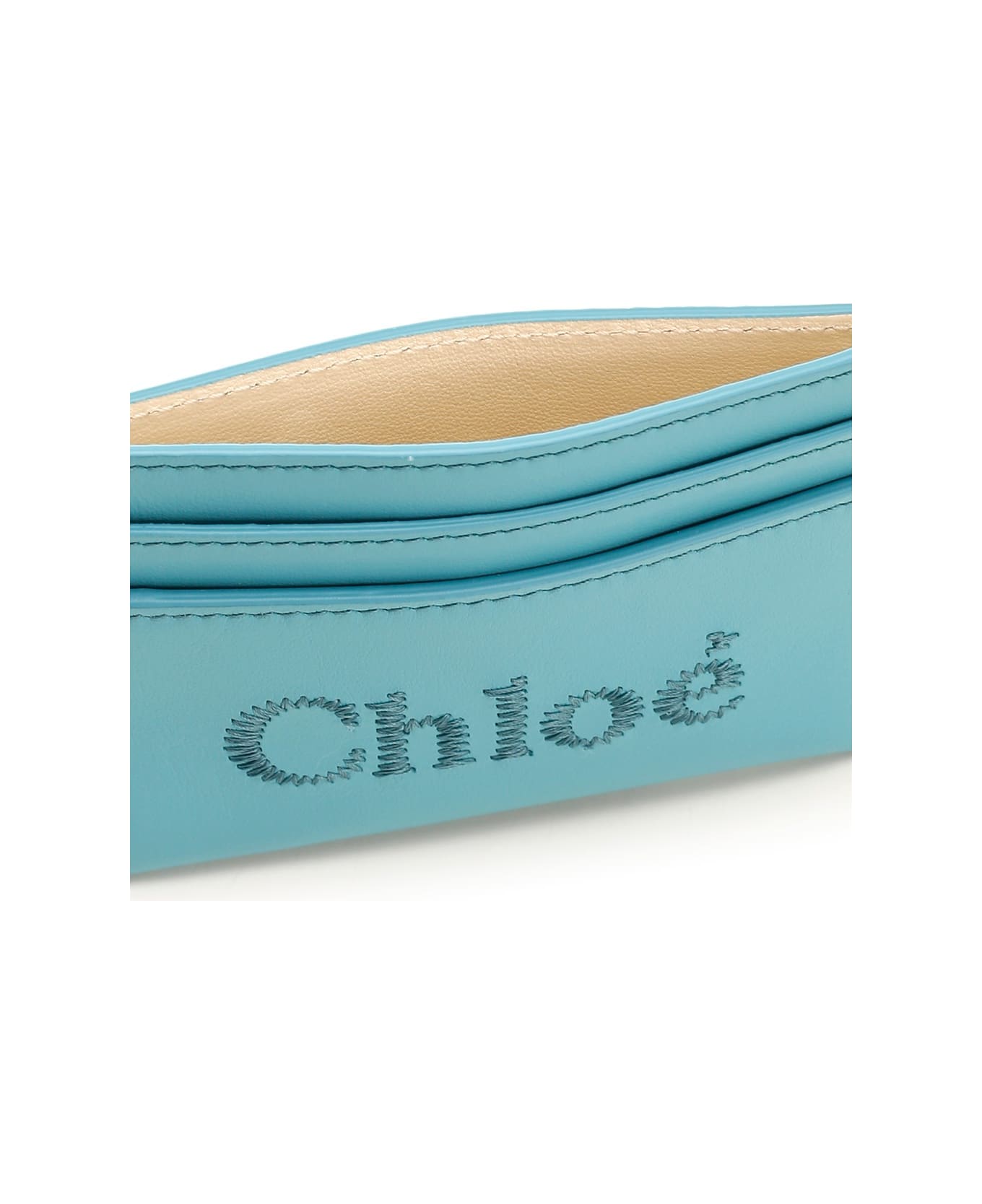 Chloé 'sense' Card Holder - Light blue