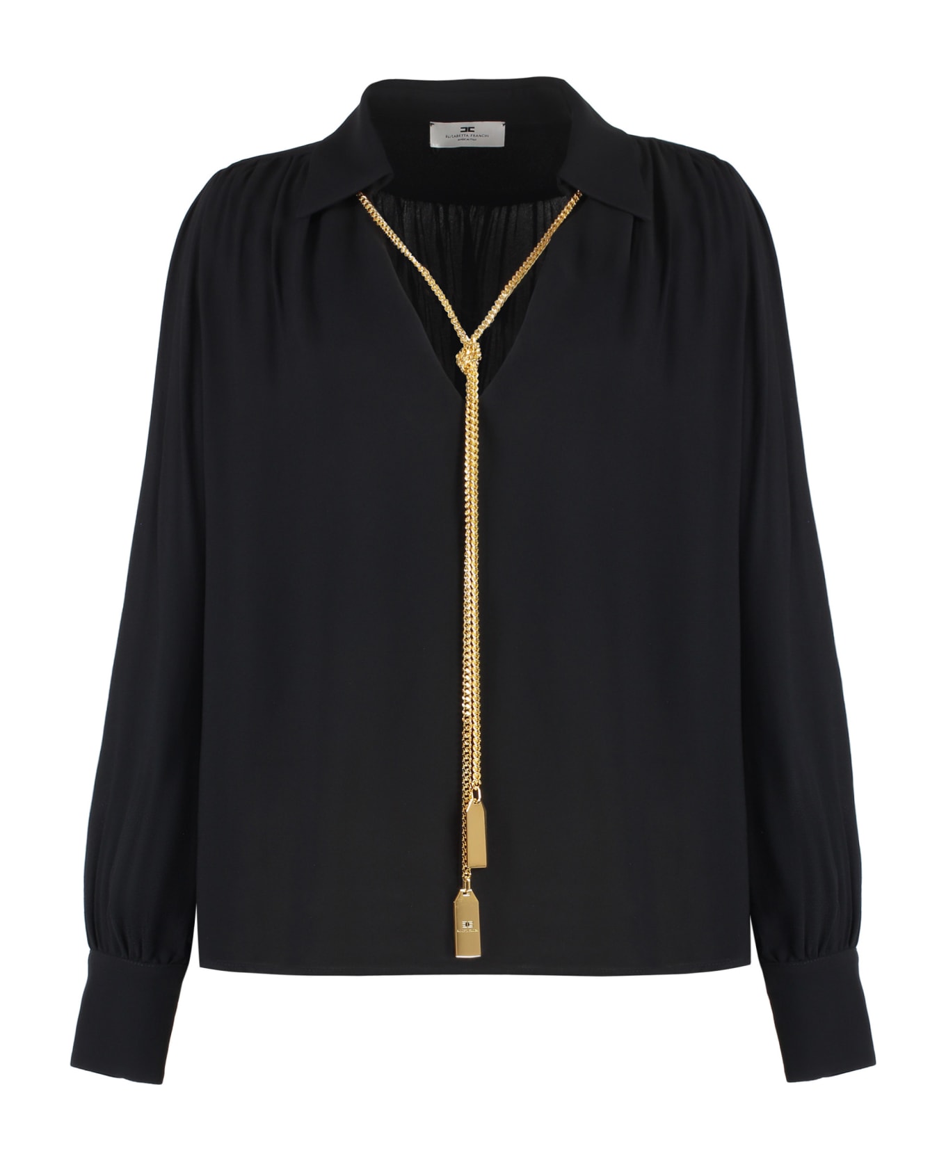 Elisabetta Franchi Georgette Shirt - NERO