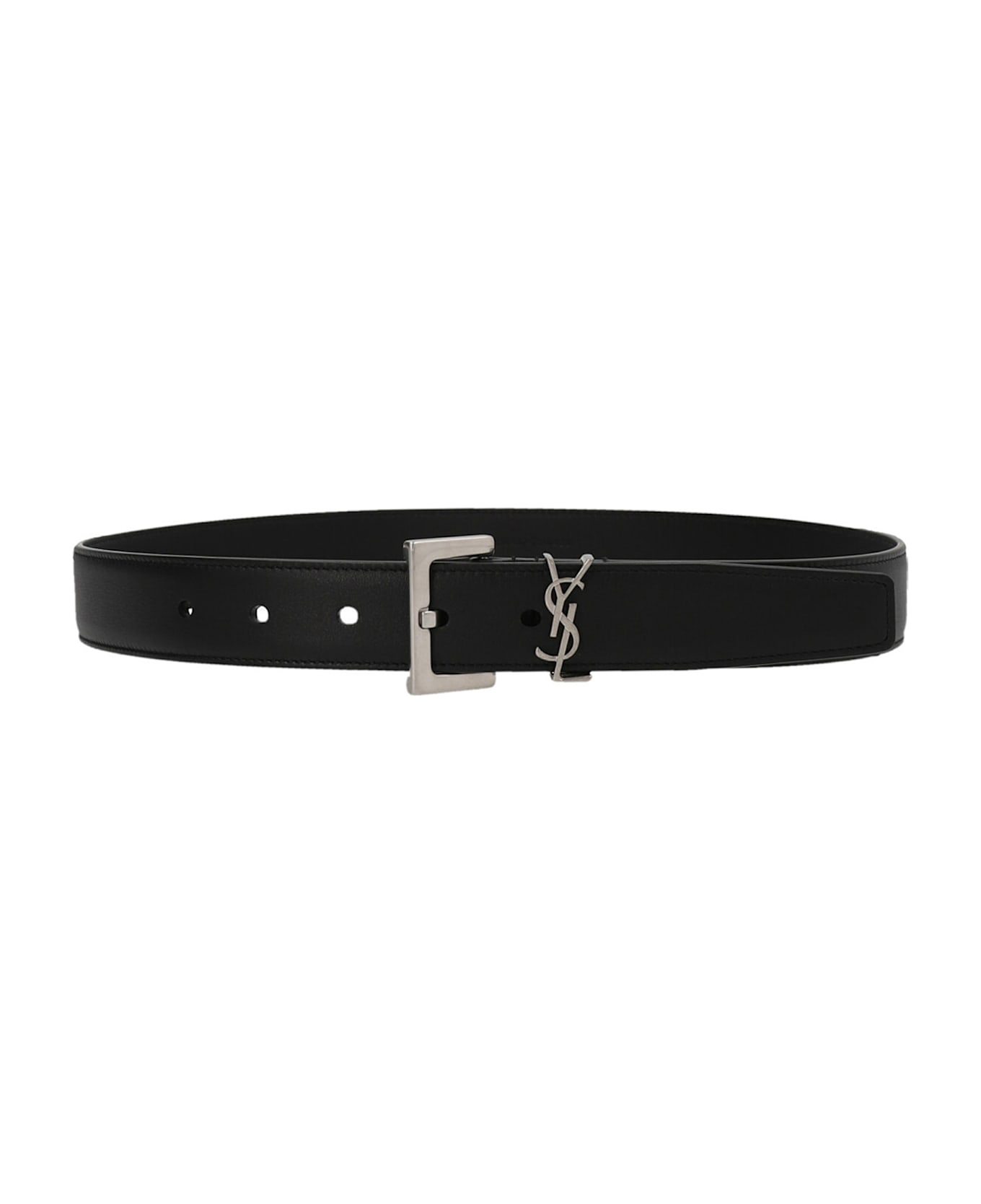 Saint Laurent 'monogram Belt - Black  