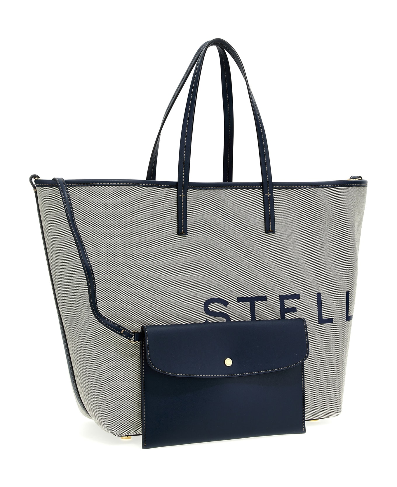Stella McCartney Logo Shopping Bag - Blue トートバッグ