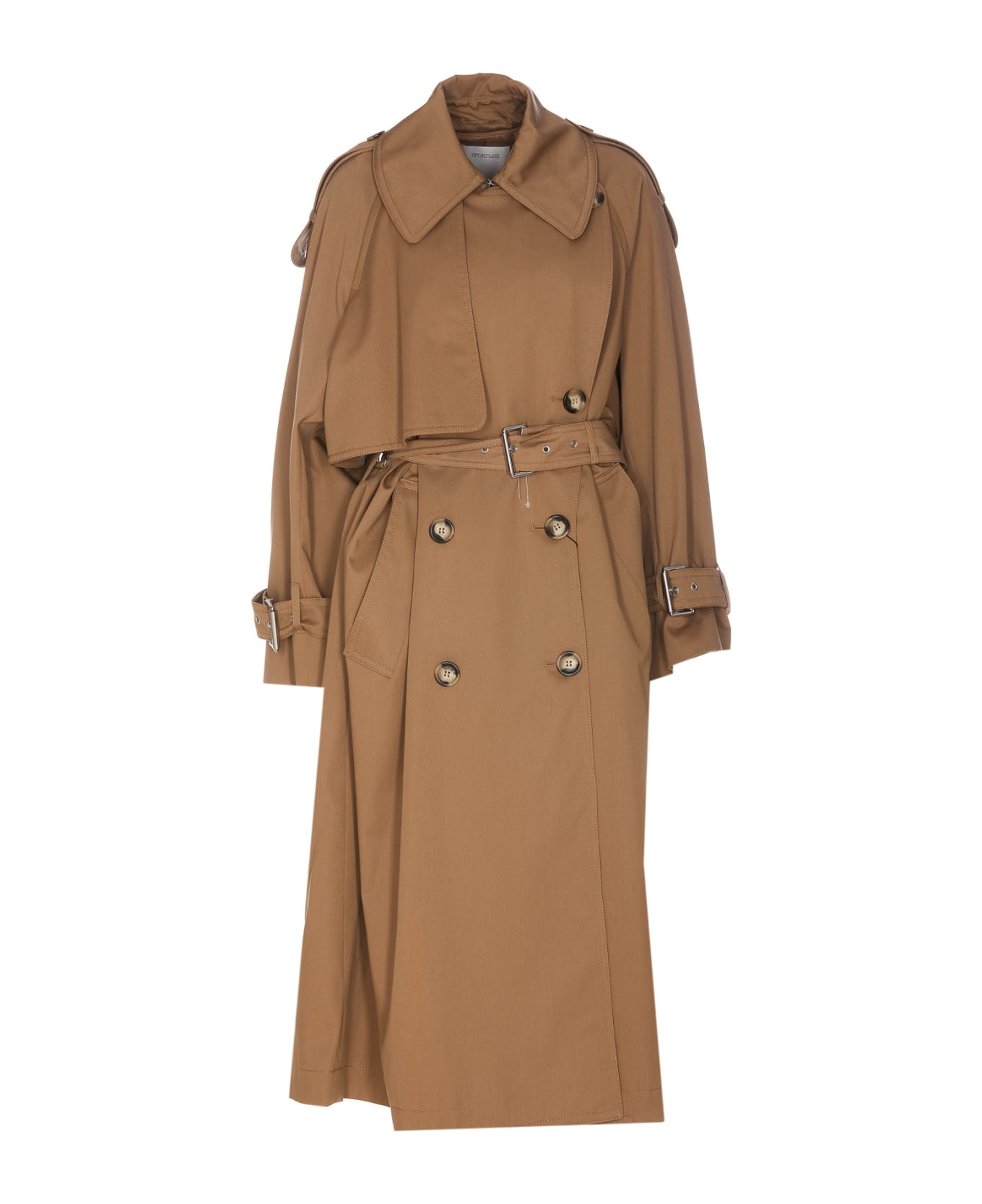 SportMax Doublebreasted Belted Coat - 1