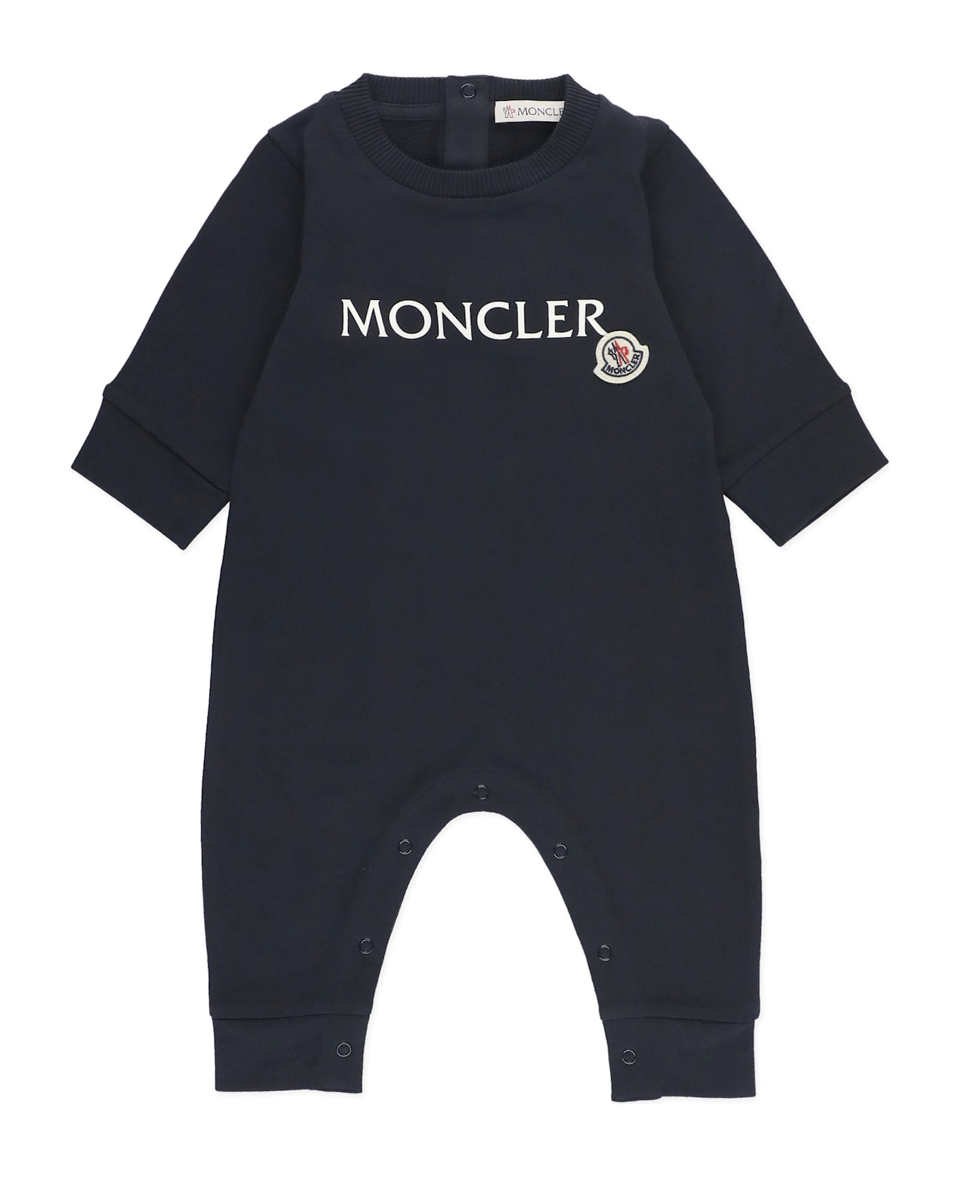 Moncler Jumpsuit With Logo - Blue