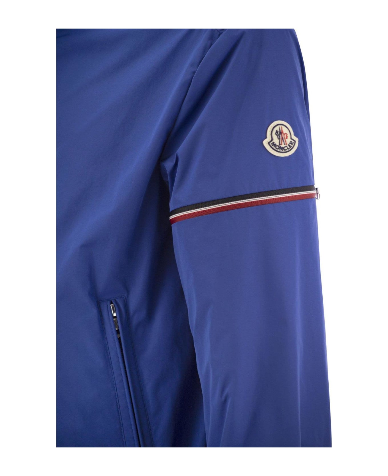 Moncler High Neck Zip-up Jacket - Blue ジャケット