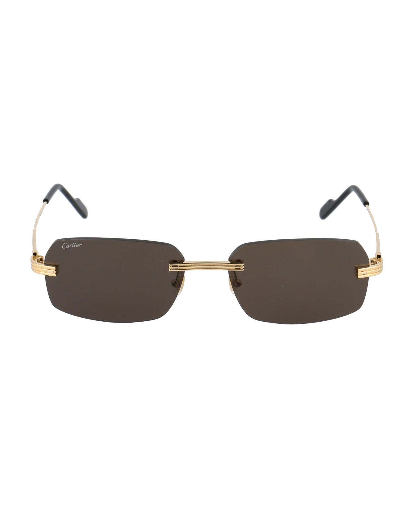Cartier Eyewear Ct0271s Sunglasses - 001 GOLD GOLD GREY