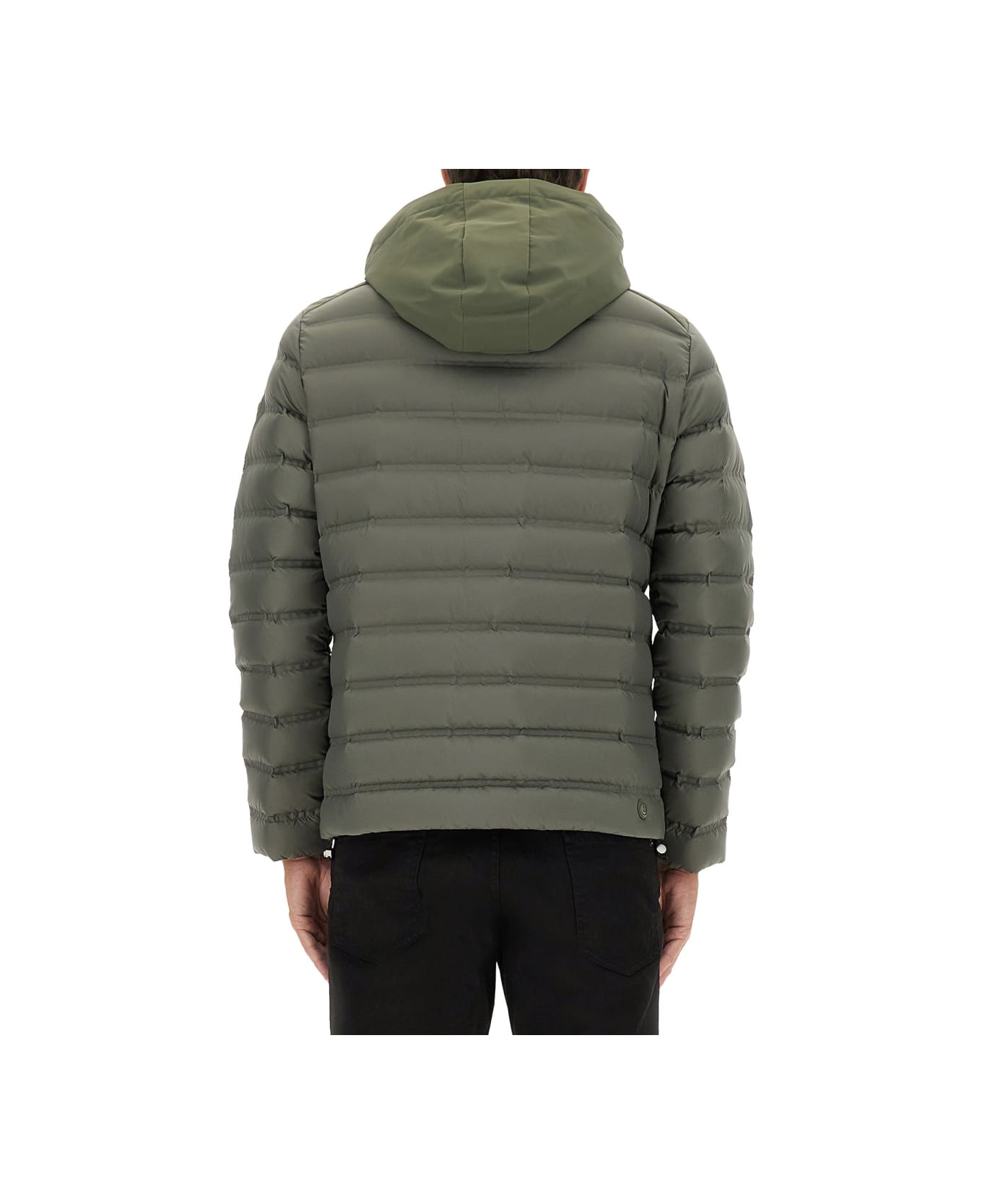 Colmar Down Jacket With Detachable Hood - GREEN
