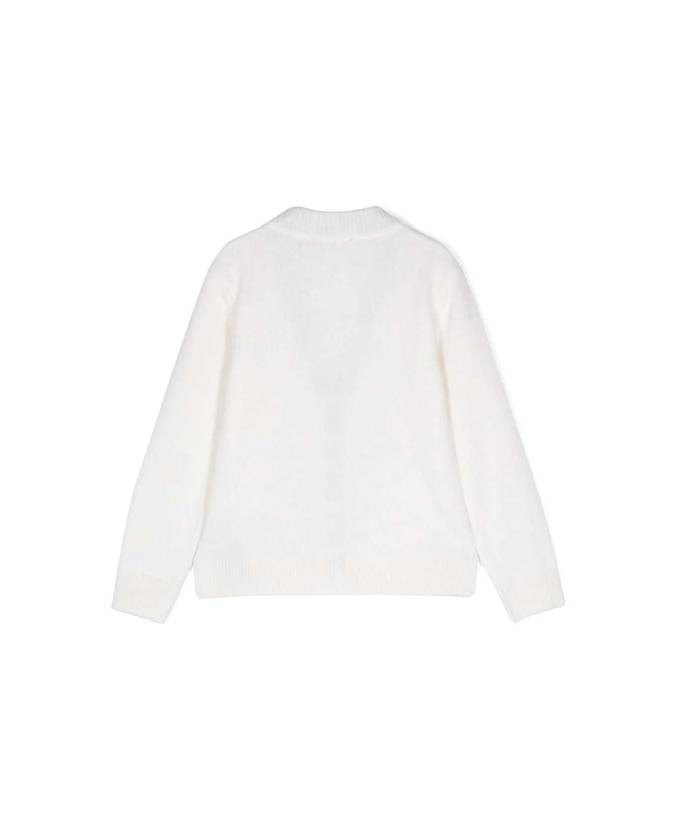 Balmain Cardigan Con Stampa - Cream