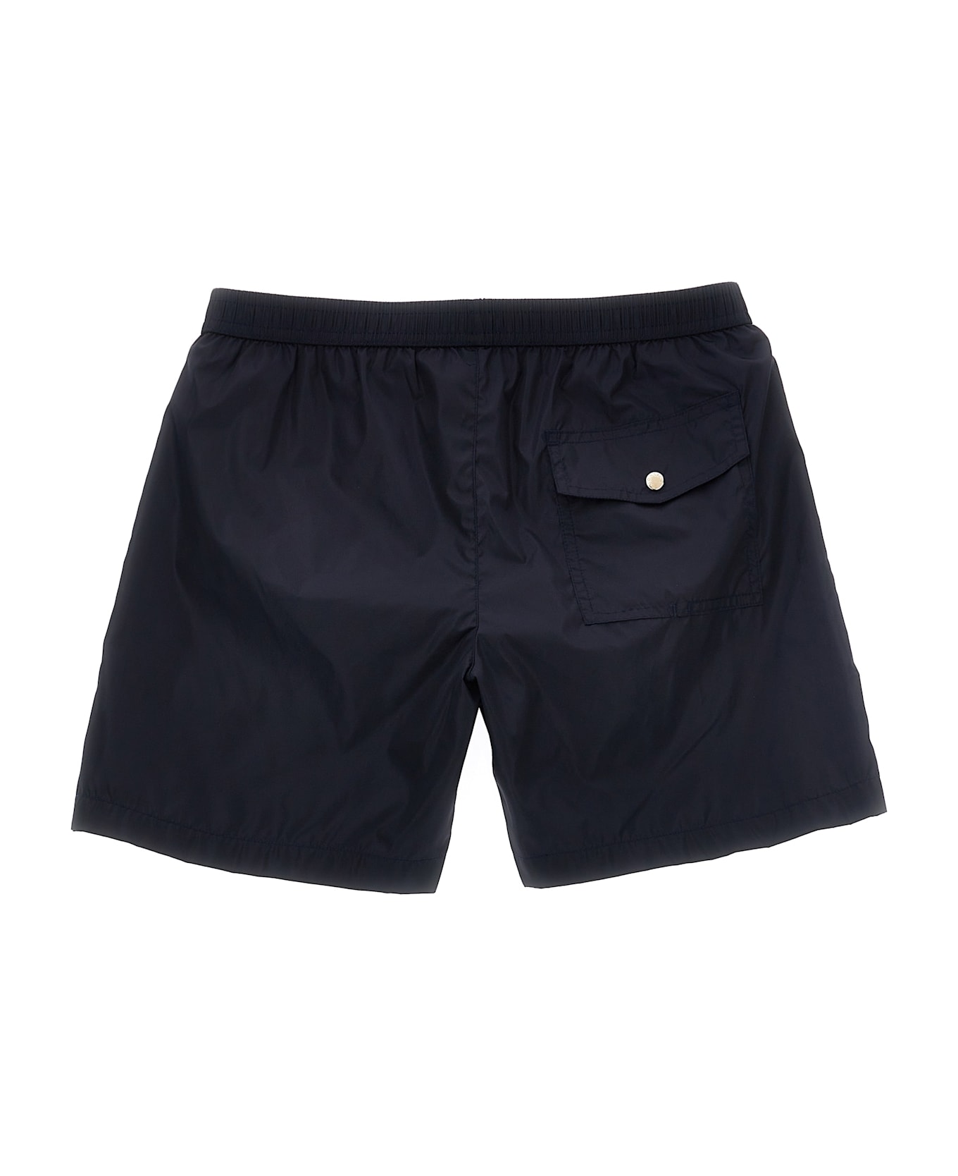 Moncler Logo Patch Swim Shorts - Blue