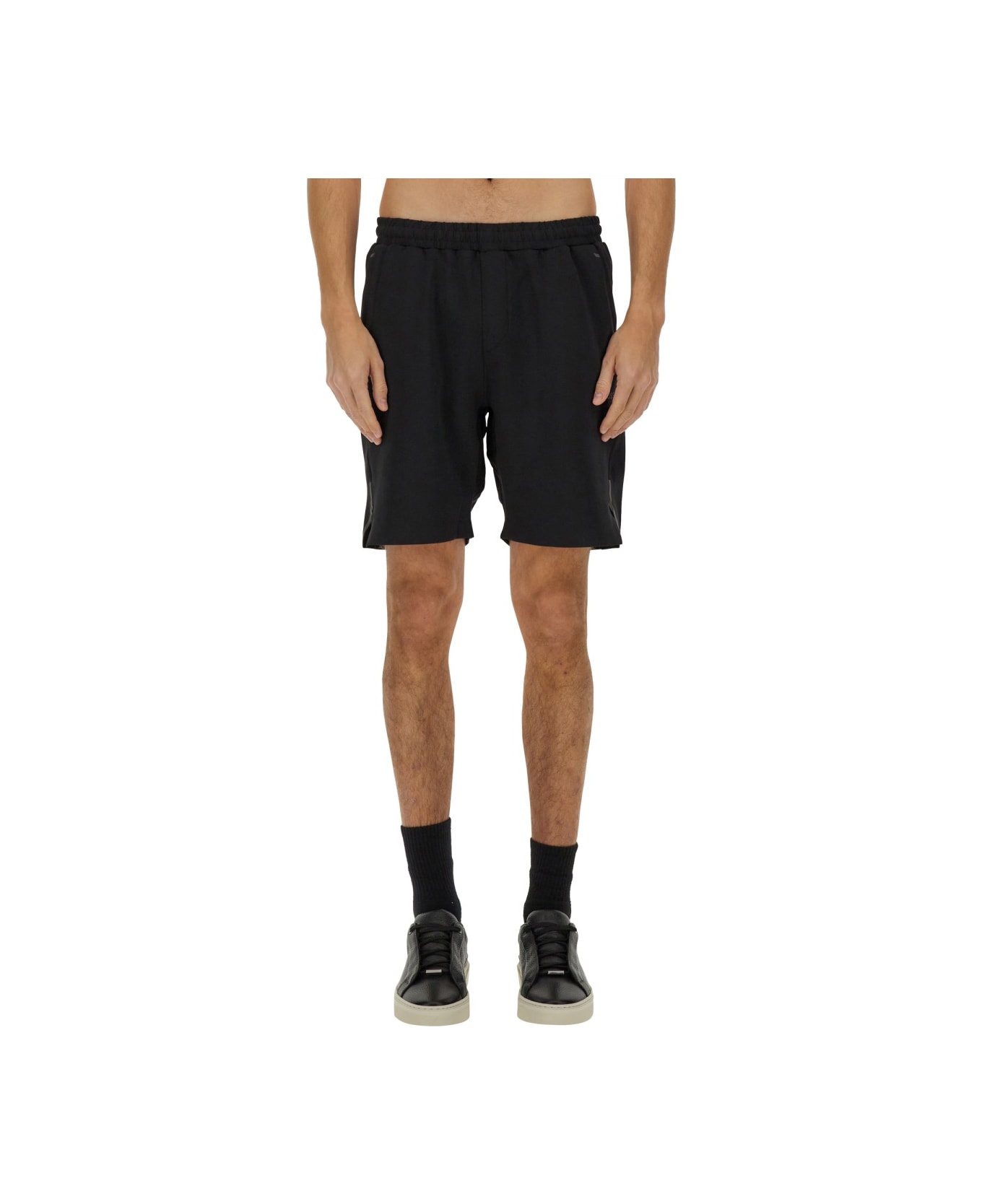 Hugo Boss Technical Fabric Bermuda Shorts - BLACK