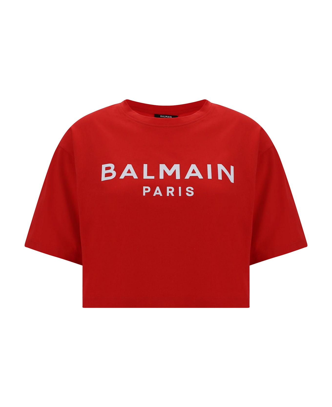 Balmain T-shirt - Rouge/blanc