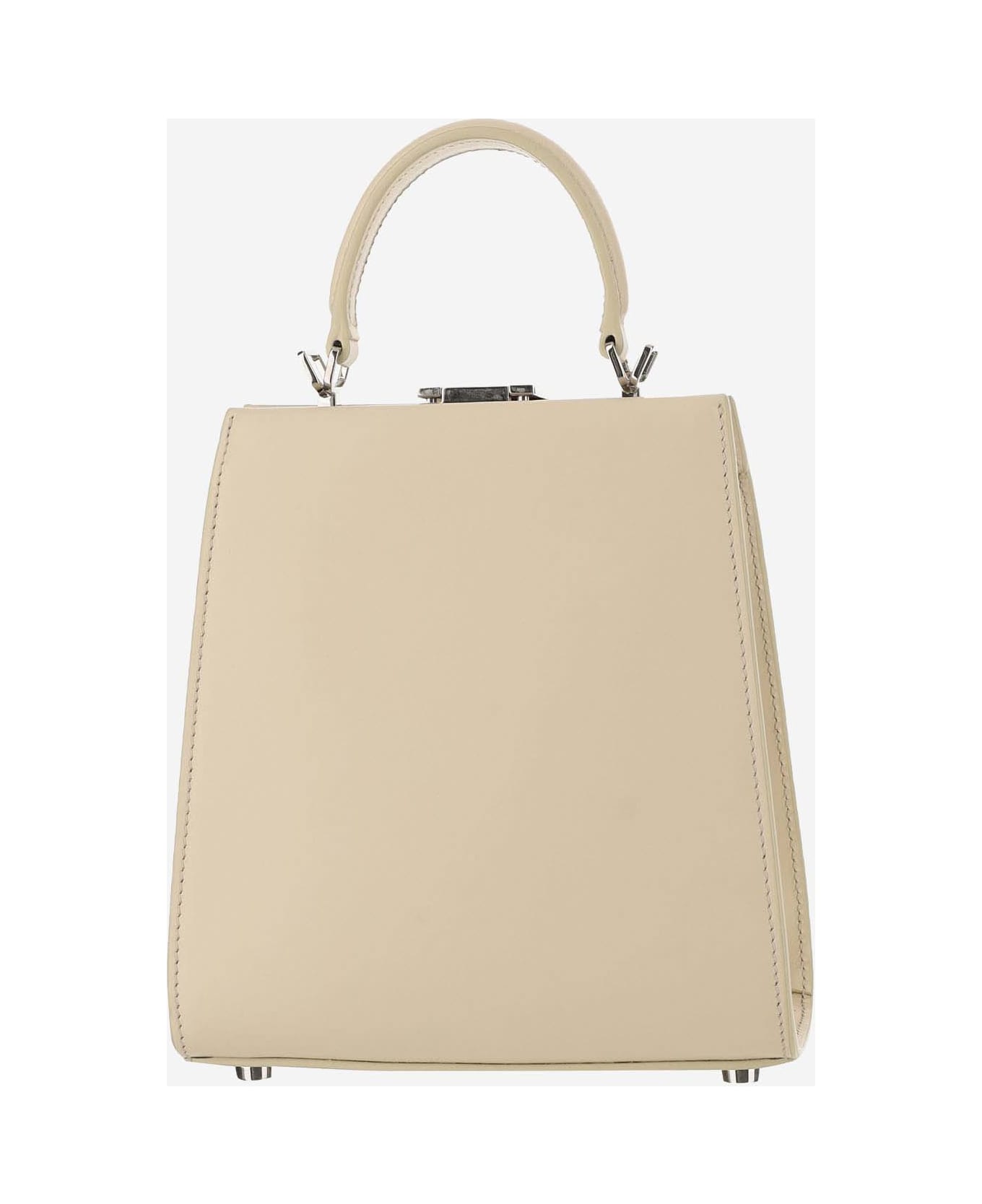 Armarium Anna Mini Leather Handbag - Ivory