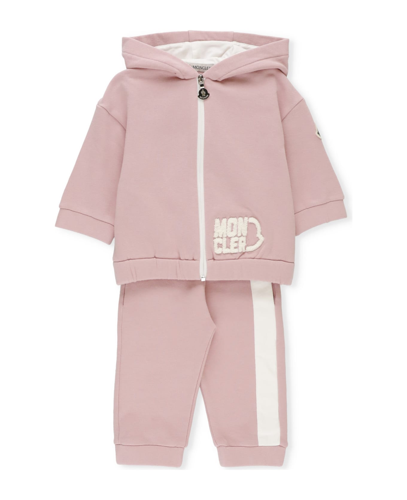 Moncler Two-piece Set With Logo - Pink