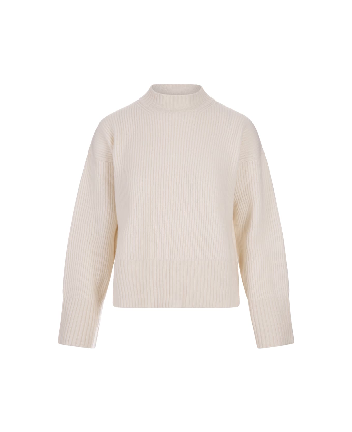 Fedeli Antonia Sweater In Ice Cashmere - White