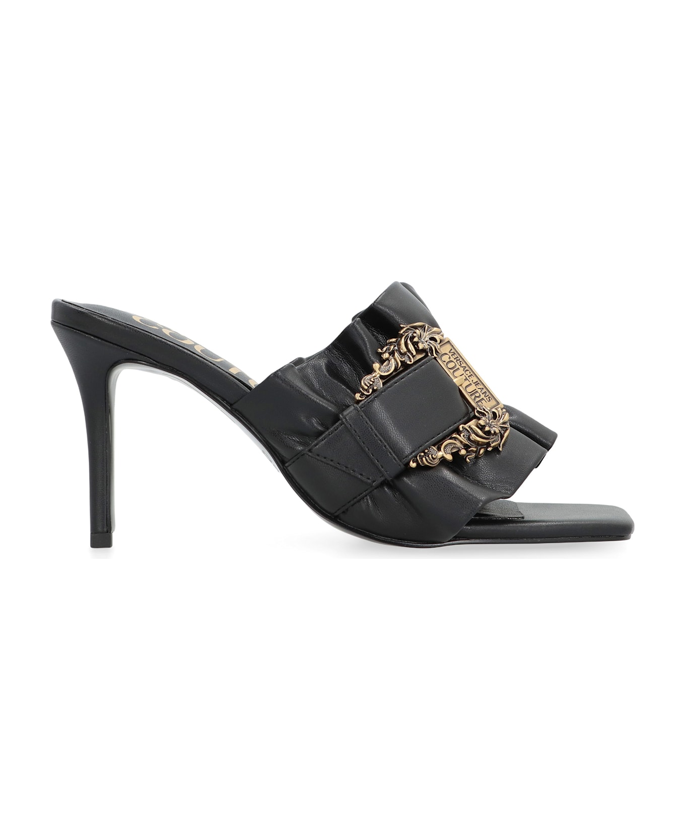 Versace Jeans Couture Open Sandals - black