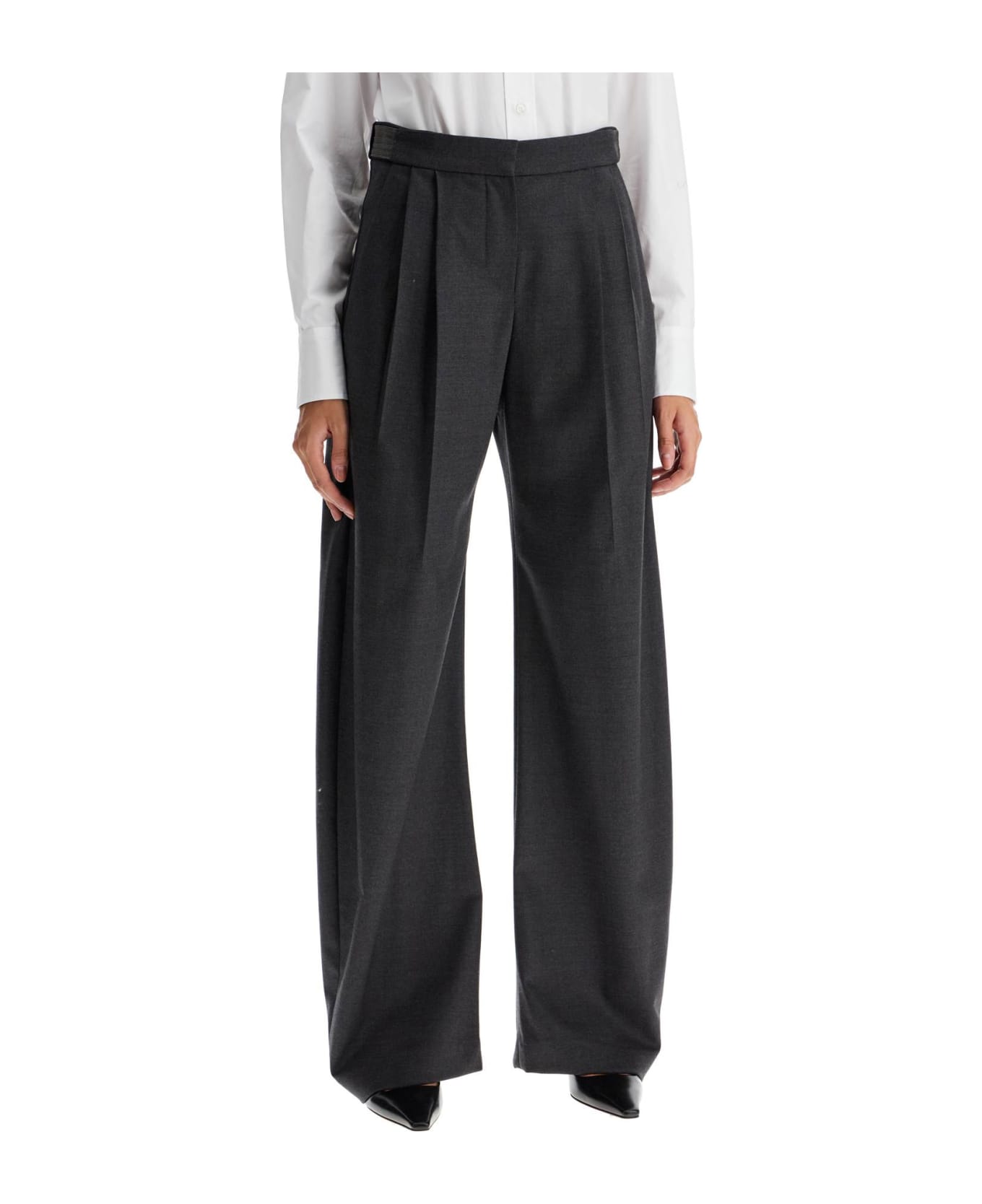 Brunello Cucinelli High Rise Wide Leg Trousers