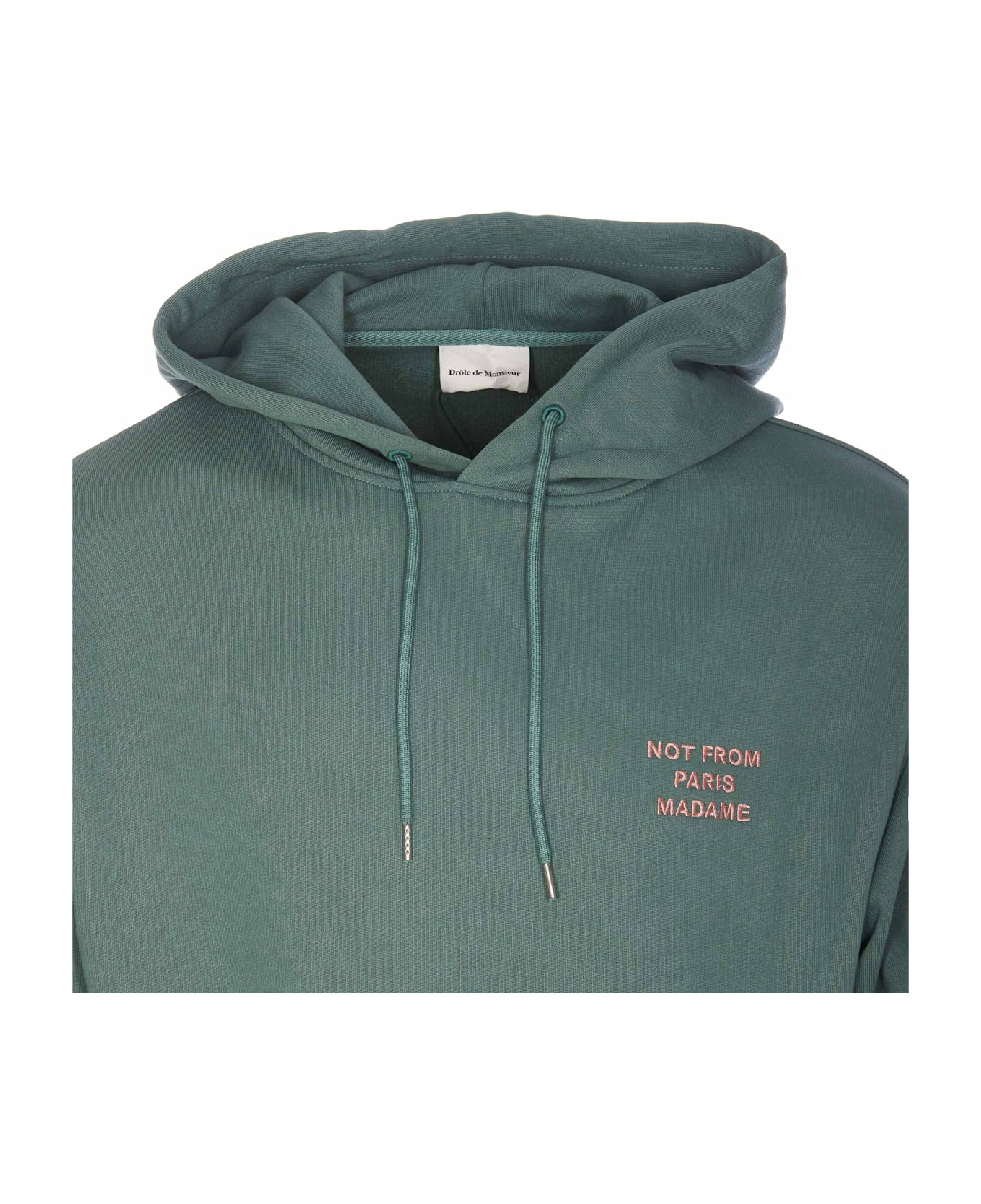 Drôle de Monsieur Le Slogan Hoodie - Green ニットウェア