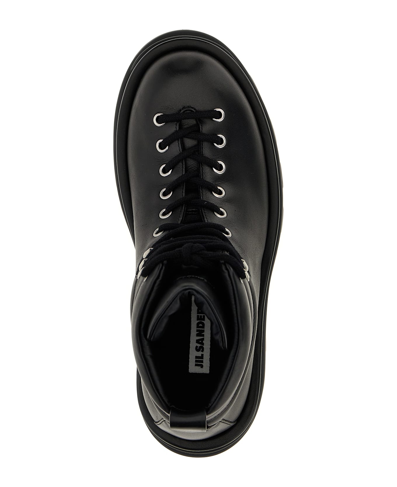 Jil Sander Leather Ankle Boots - Black  