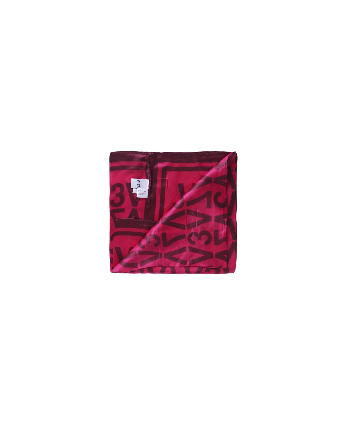 V73 Topazio Foulard In Silk - Bordeaux