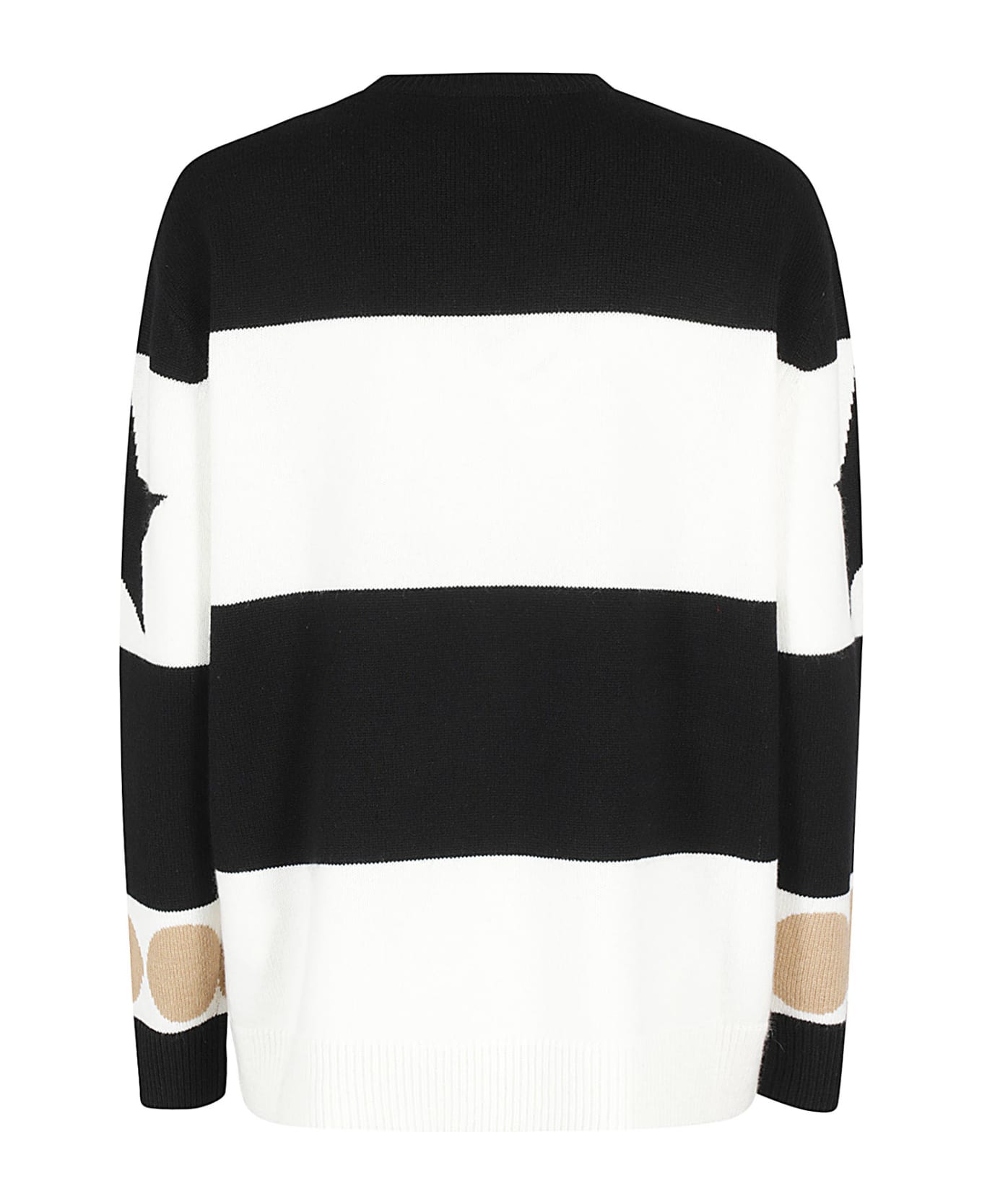 Max Mara Star Patterned Crewneck Jumper - Black