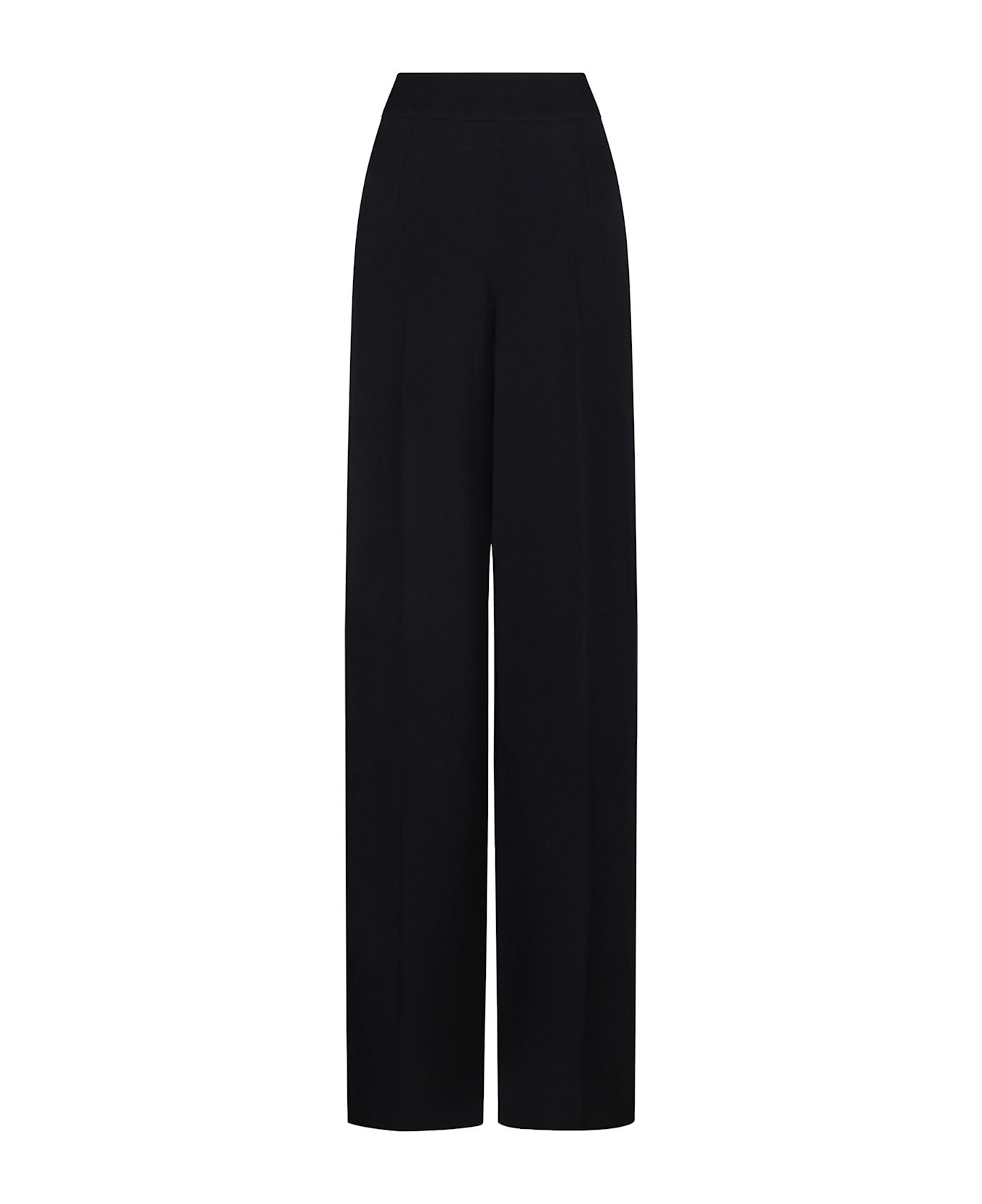 Emporio Armani Crepe Wide-leg Trousers - blue