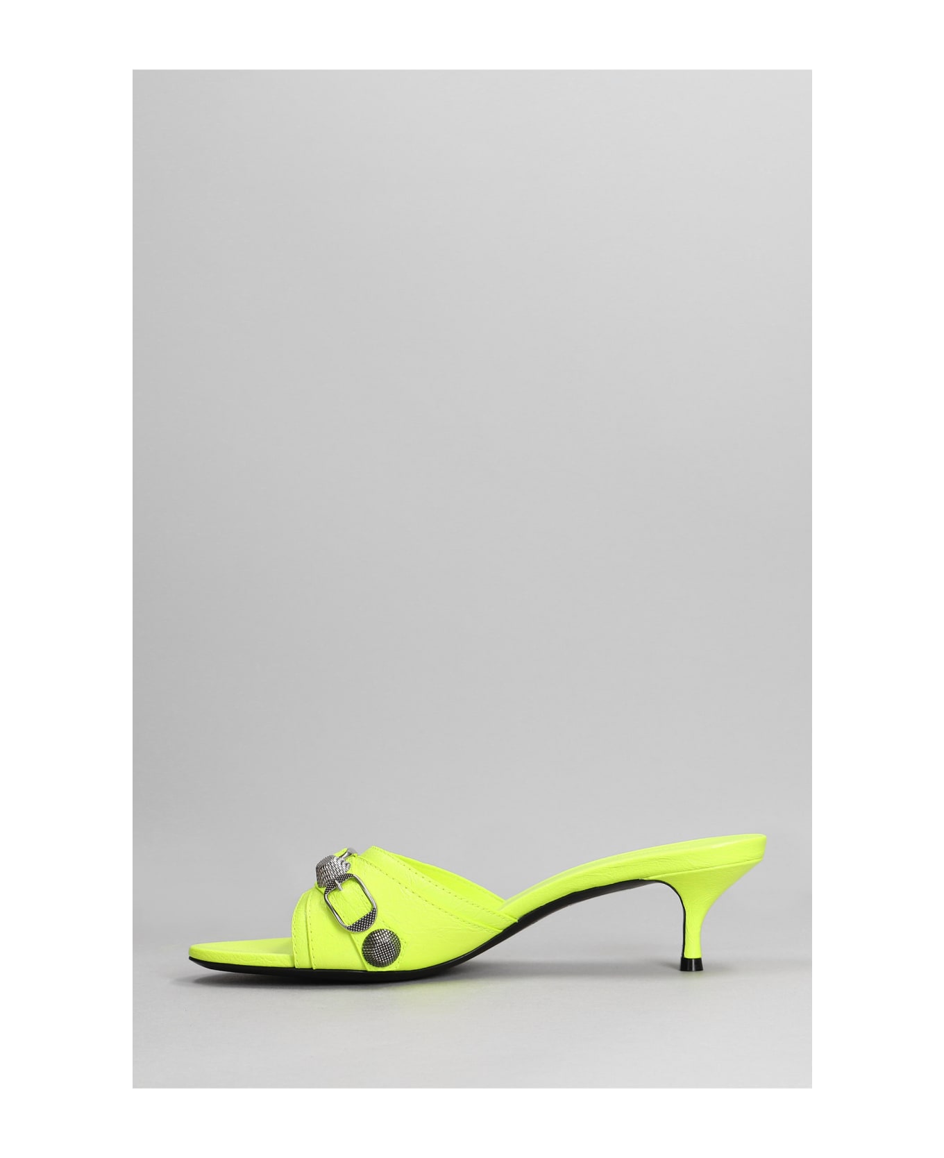 Balenciaga Slipper-mule In Yellow Leather - yellow