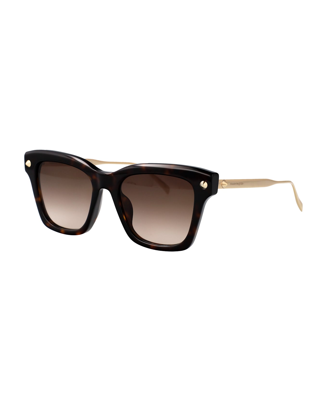 Alexander McQueen Eyewear Am0483s Sunglasses - HAVANA-GOLD-BROWN