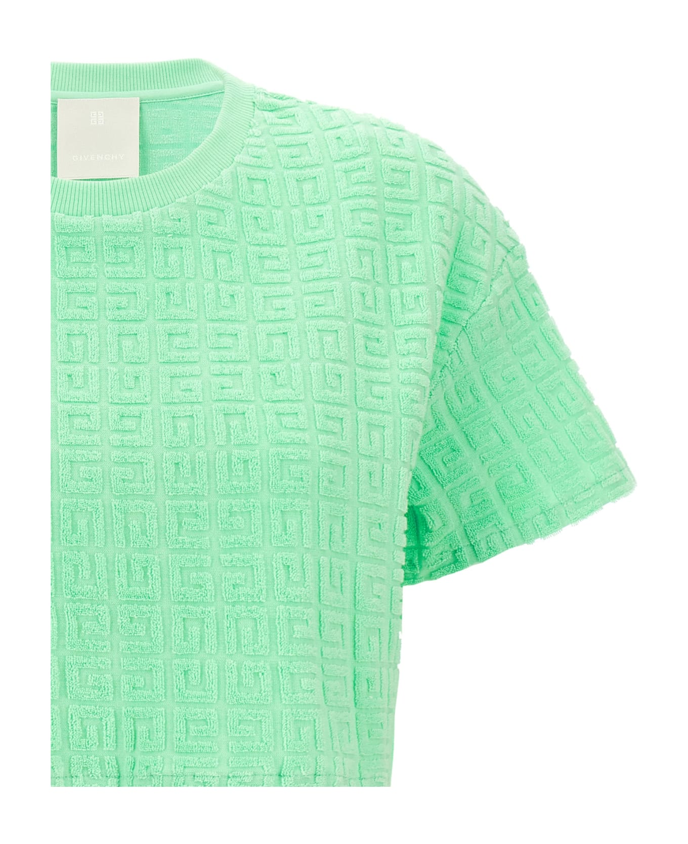 Givenchy T-shirt Cropped Capsule Plage - Green