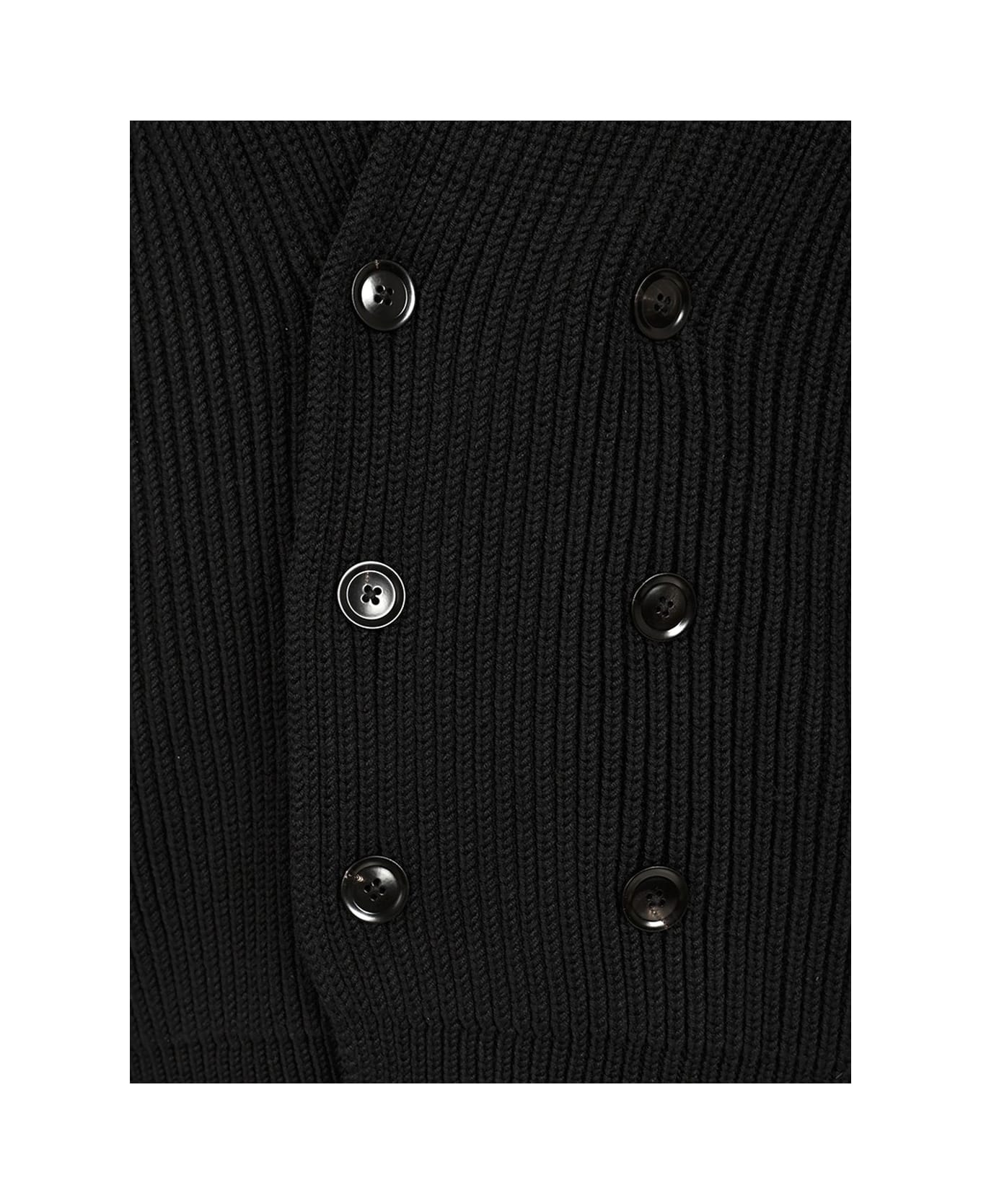 Tom Ford Double-breasted Cardigan - BLACK