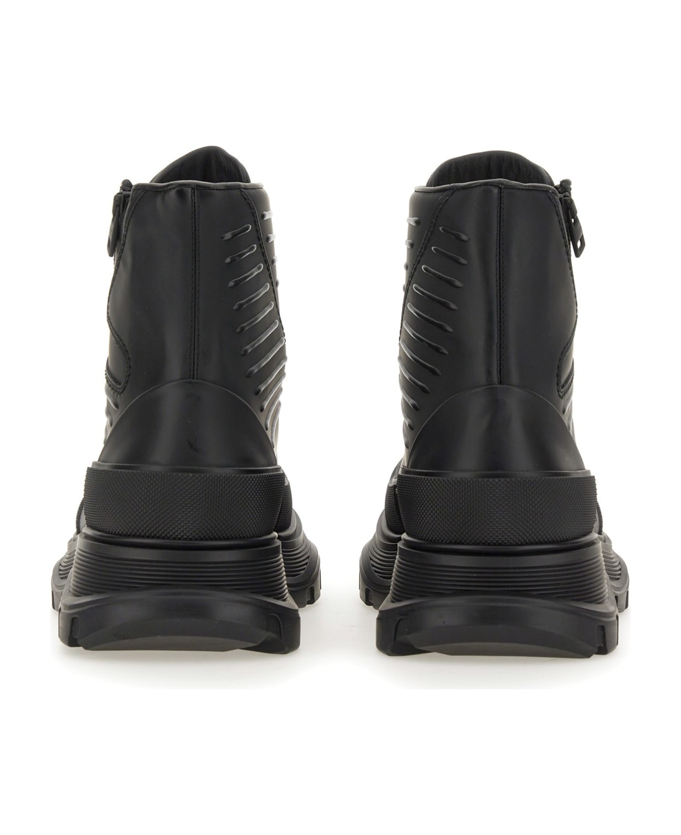 Alexander McQueen Tread Slick Ankle Boots - Nero