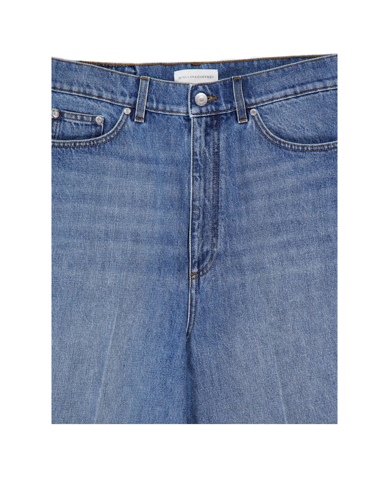 Stella McCartney Wide Leg Denim Jeans - Blue