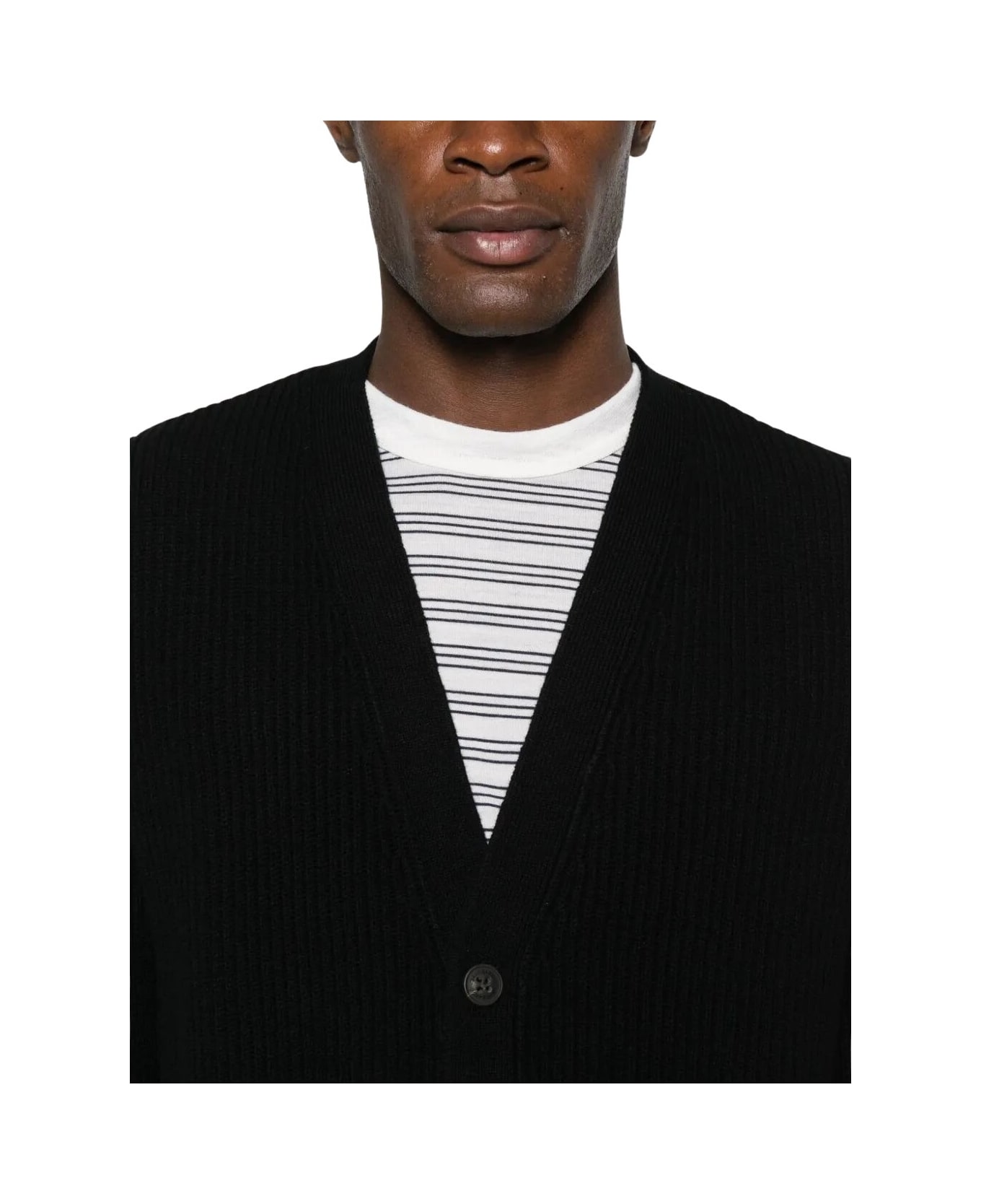 MC2 Saint Barth Herrison Rib Wool - Black