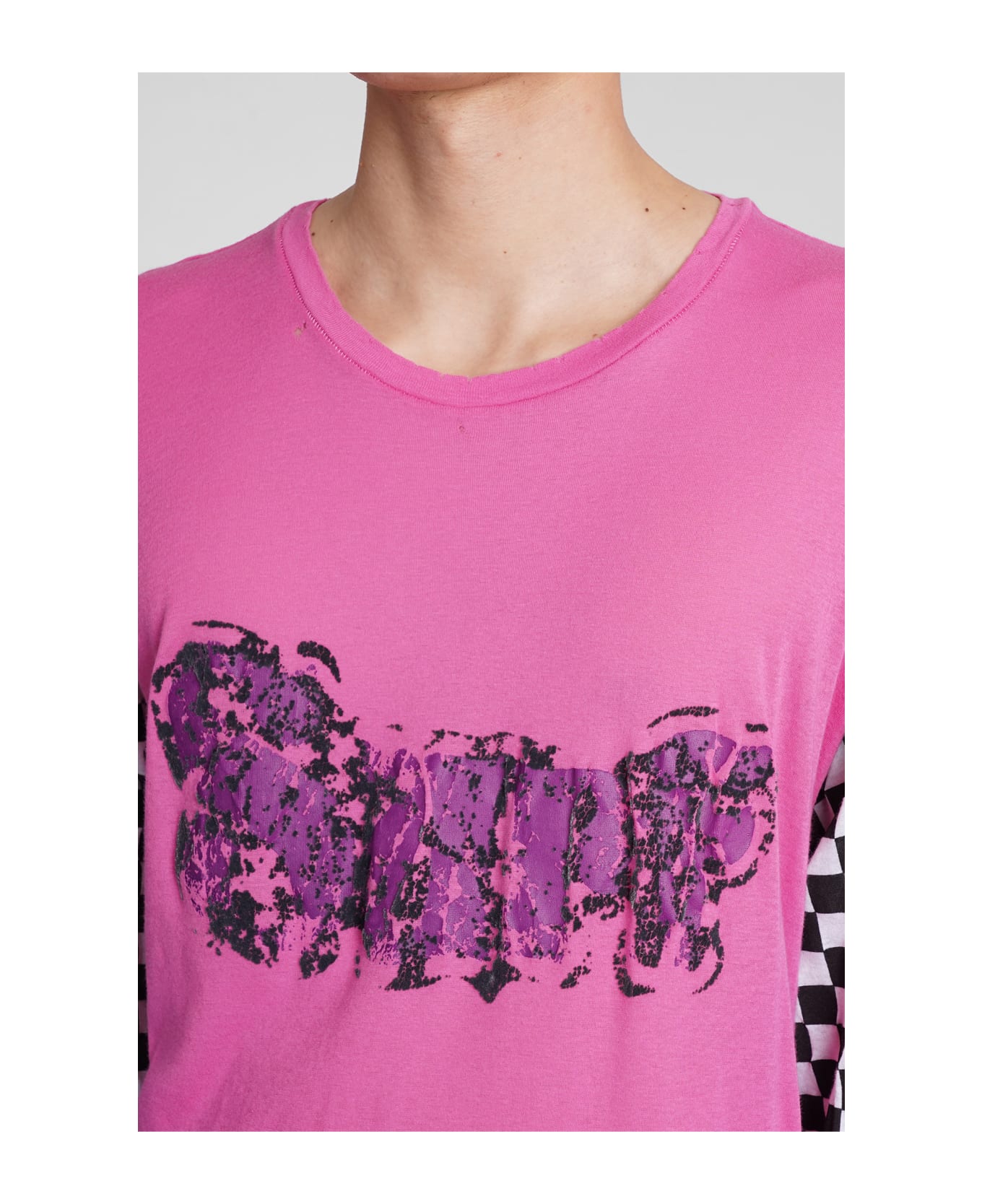 ERL T-shirt In Fuxia Cotton - fuxia