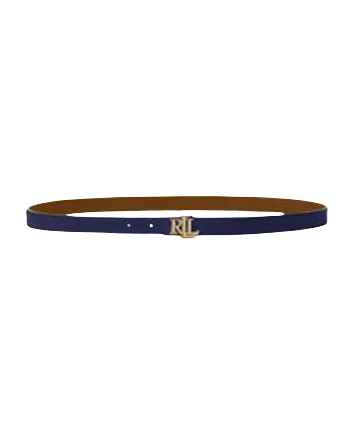 Polo Ralph Lauren Rev Lrl 20 Belt Skinny - Blue/tan