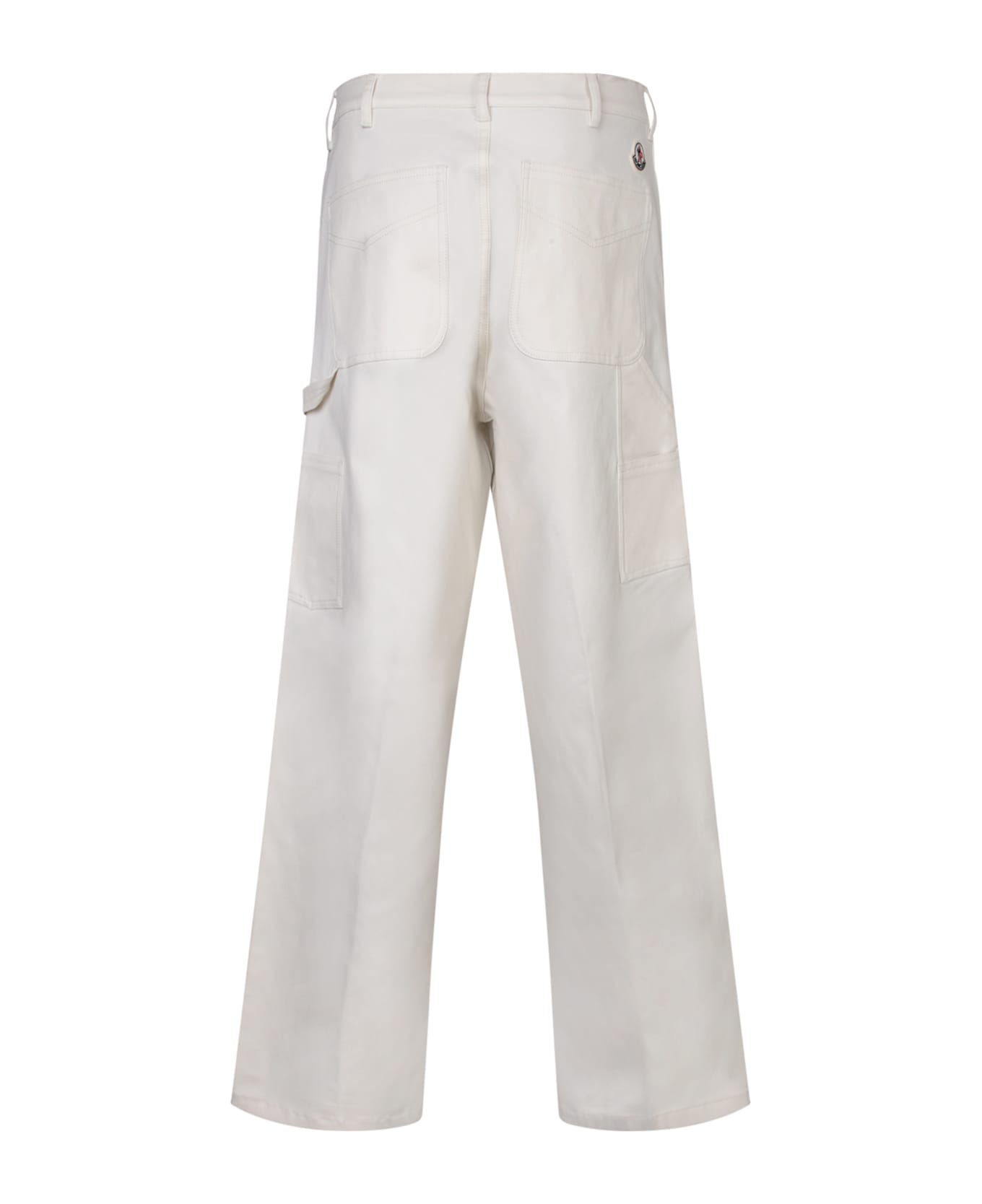 Moncler Ivory Stretch Cotton Pant - 33