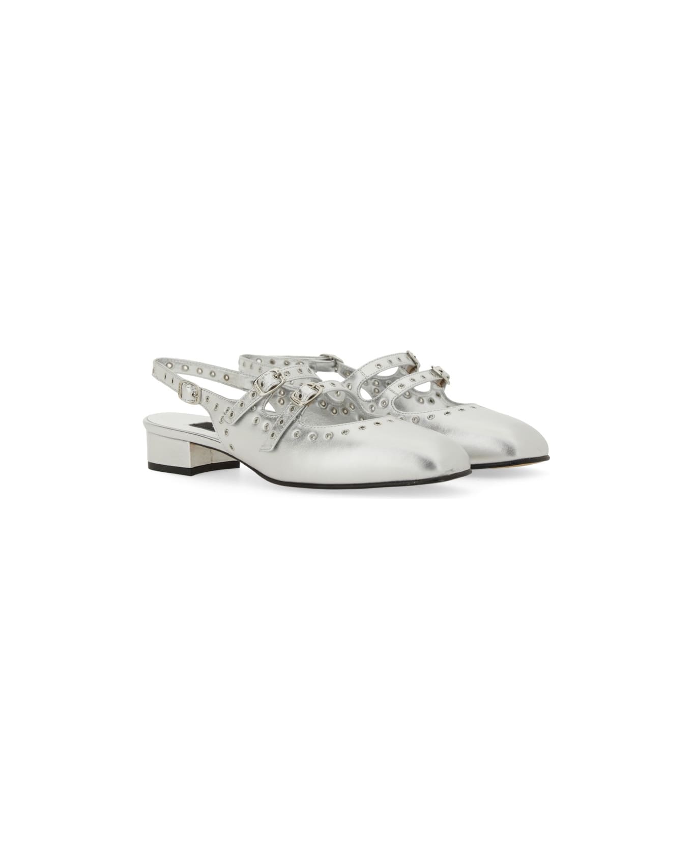 Carel Mary Jane Slingback "queen" - SILVER