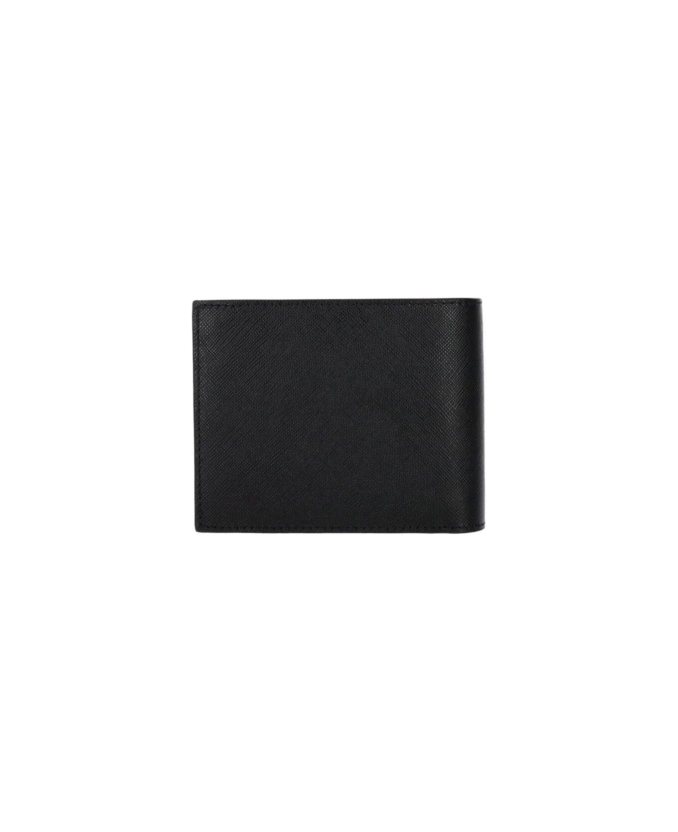 Dsquared2 Logo-plaque Bi-fold Wallet - Nero+Arancio