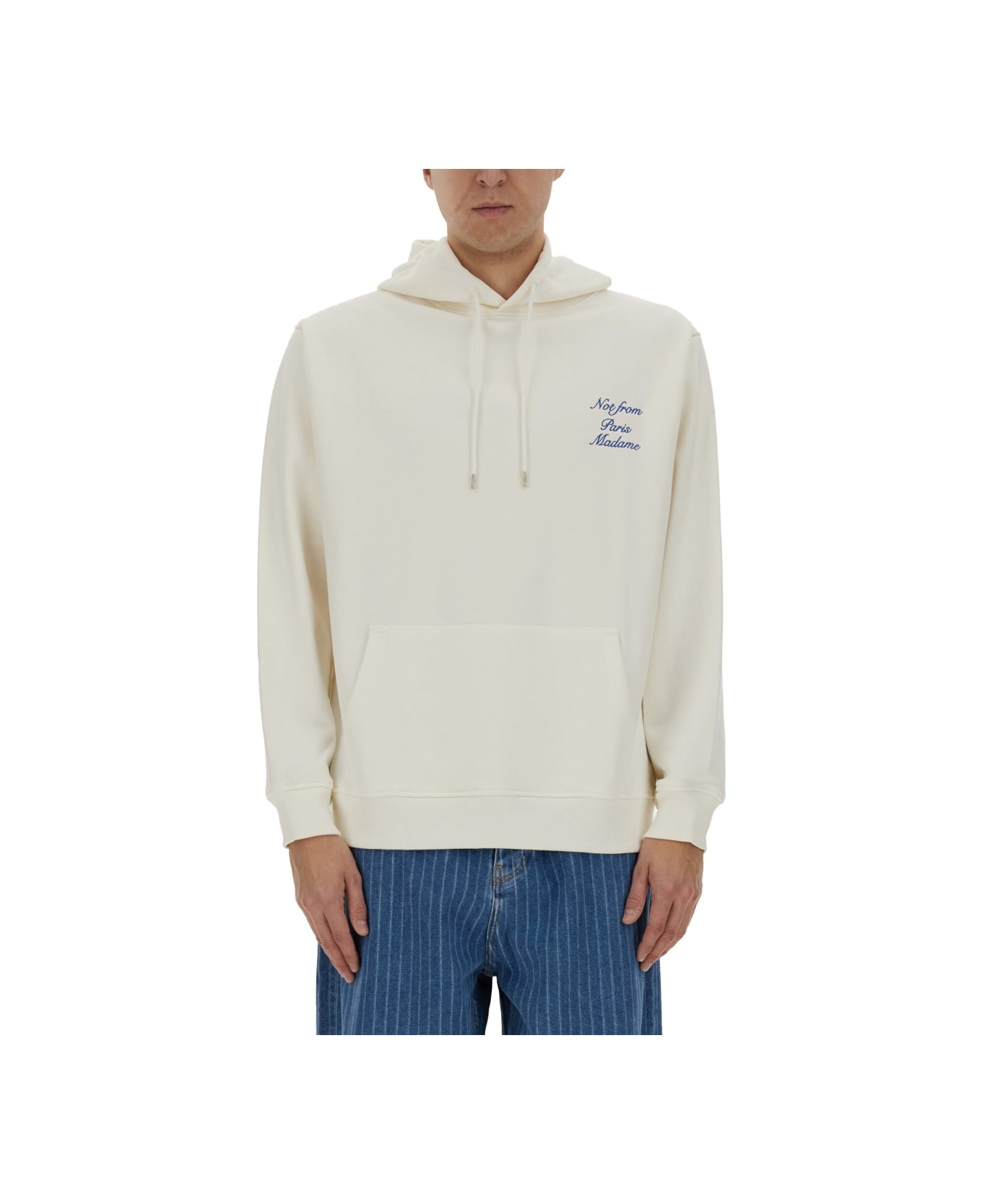 Drôle de Monsieur "slogan" Sweatshirt - WHITE