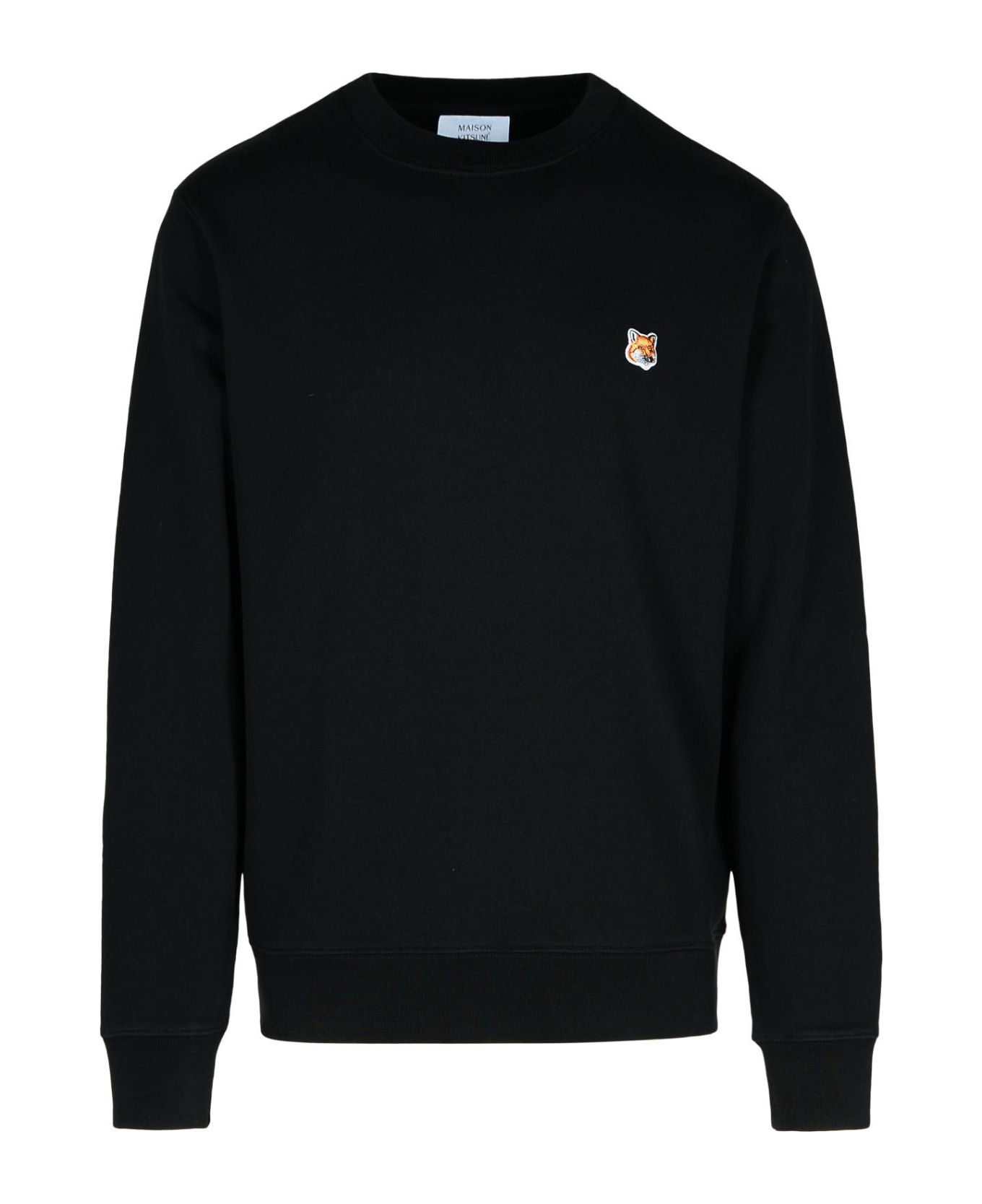 Maison Kitsuné Black Cotton Sweatshirt - Black