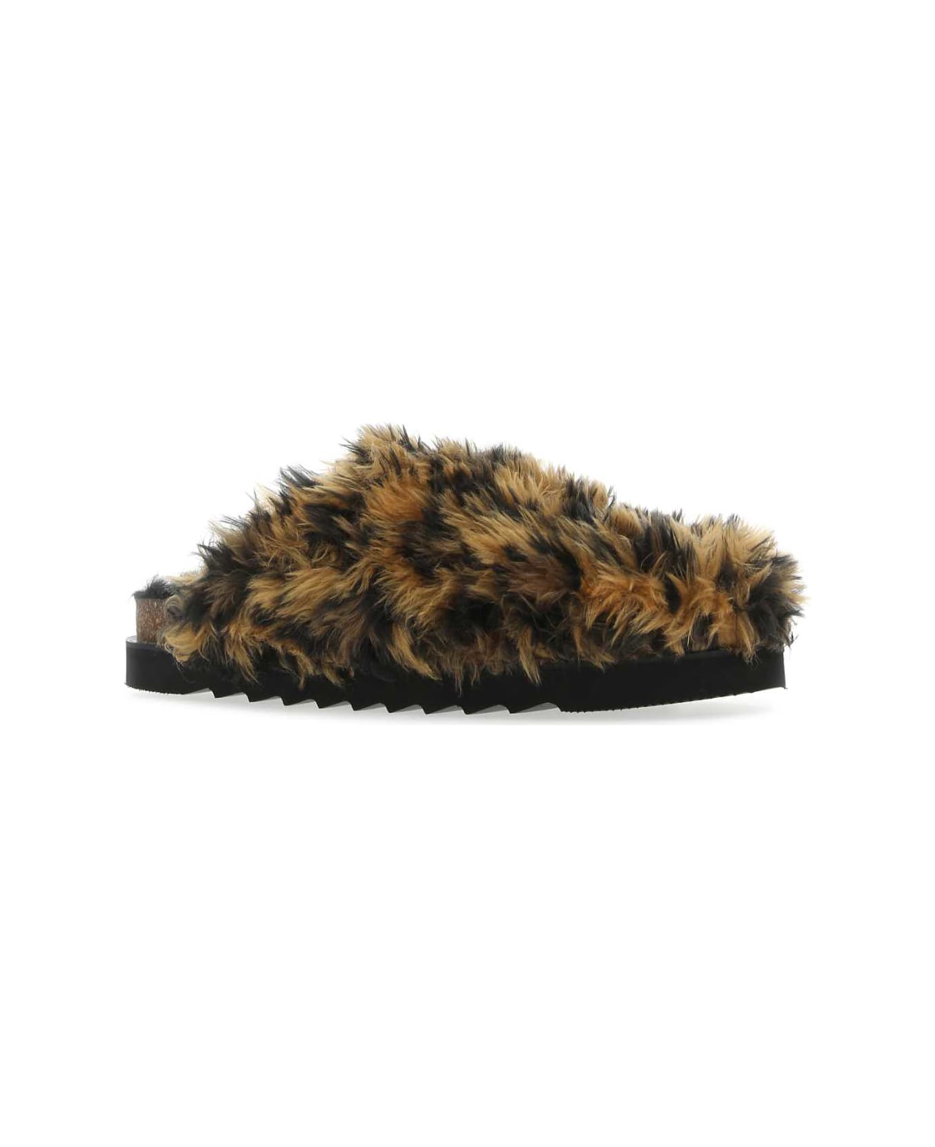 Palm Angels Printed Eco Fur Slippers - 6110