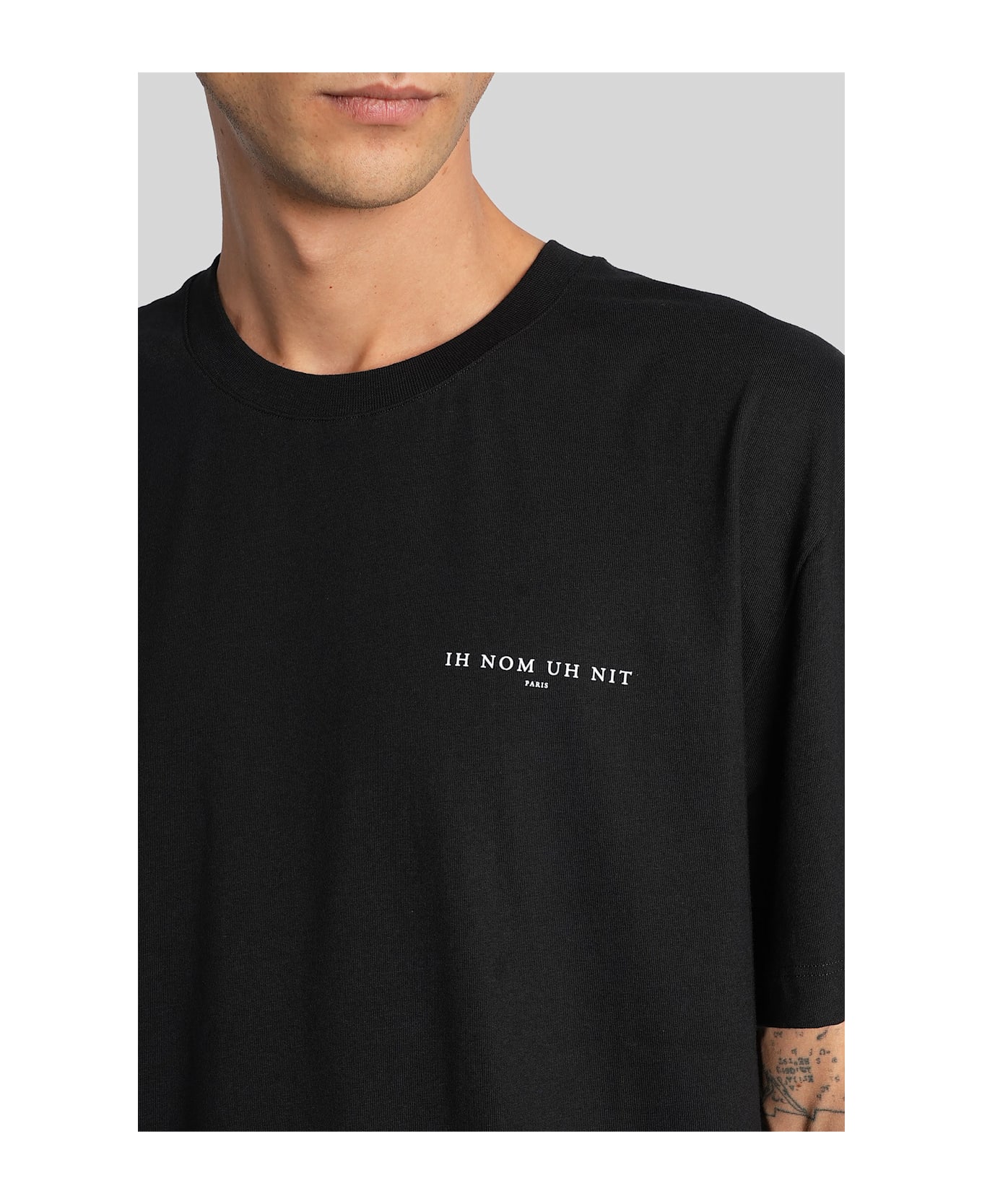 ih nom uh nit T-shirt In Black Cotton - black